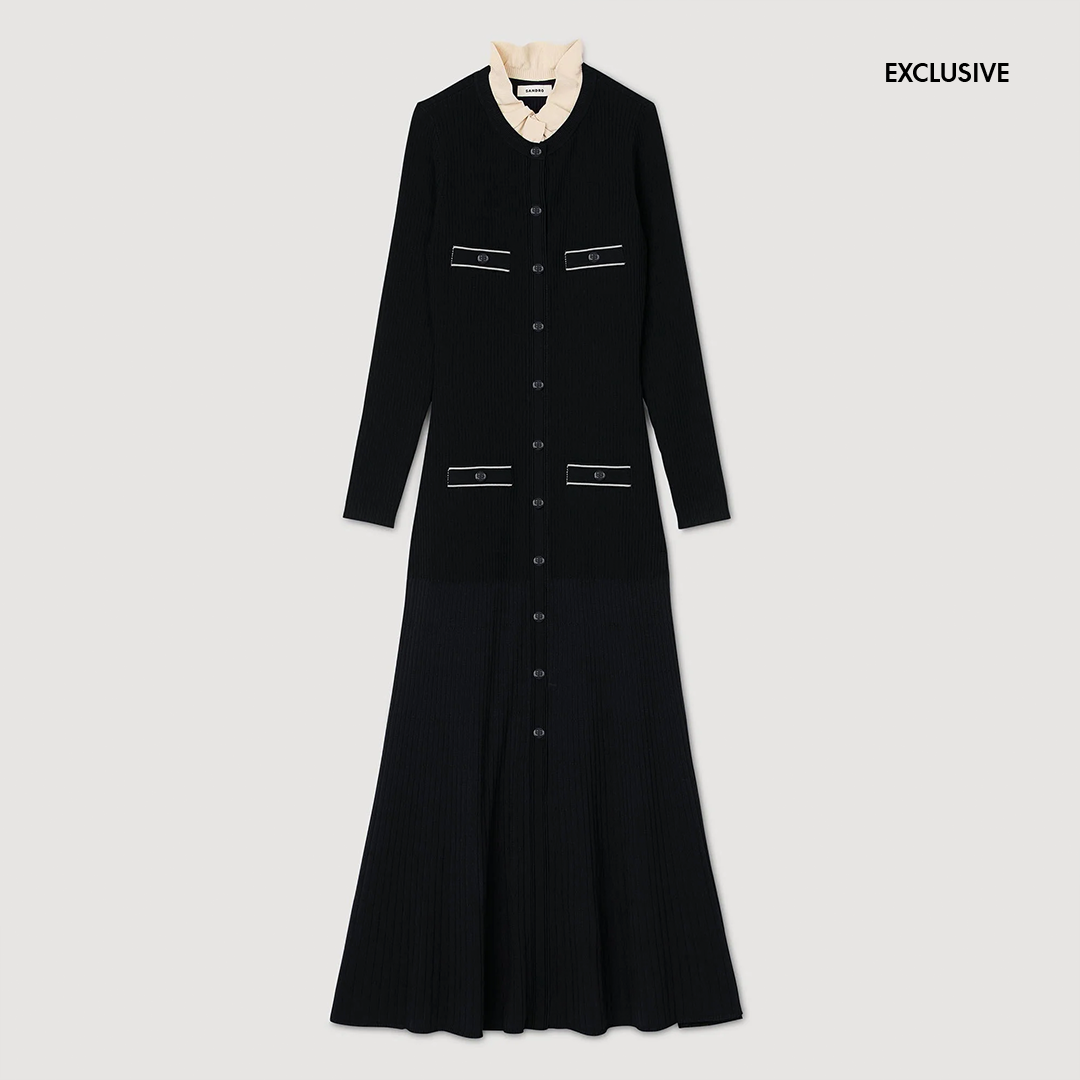 Odaya Knit Maxi Dress Black Odaya Knit Maxi Dress Black