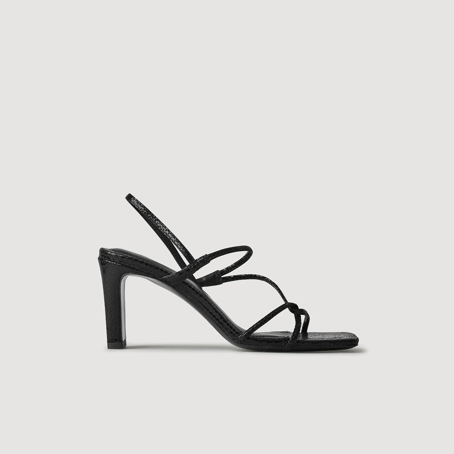 Sandals With Narrow Straps Black