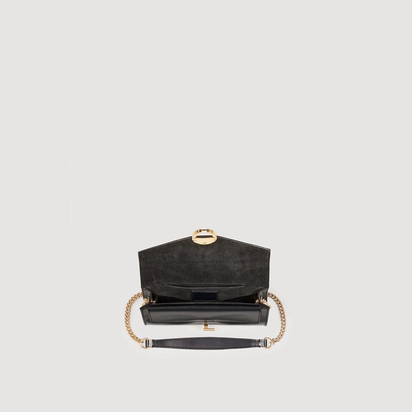 Yza Pocket Clutch Bag Black