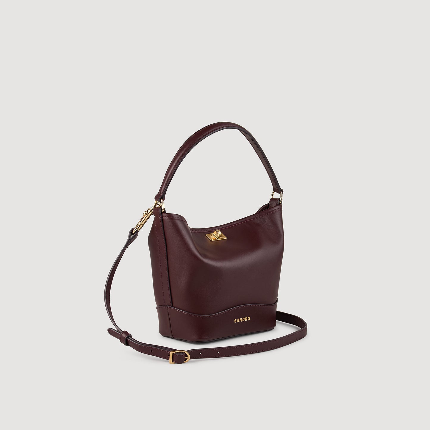Small Tangoso Tangoso Mini Leather Bag Bordeaux
