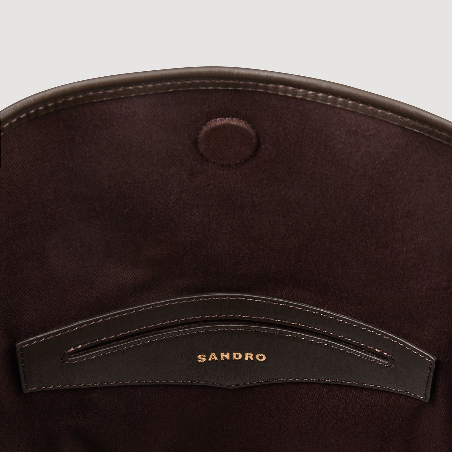 Tangoso Suede And Leather Bag Tangoso Mahogany