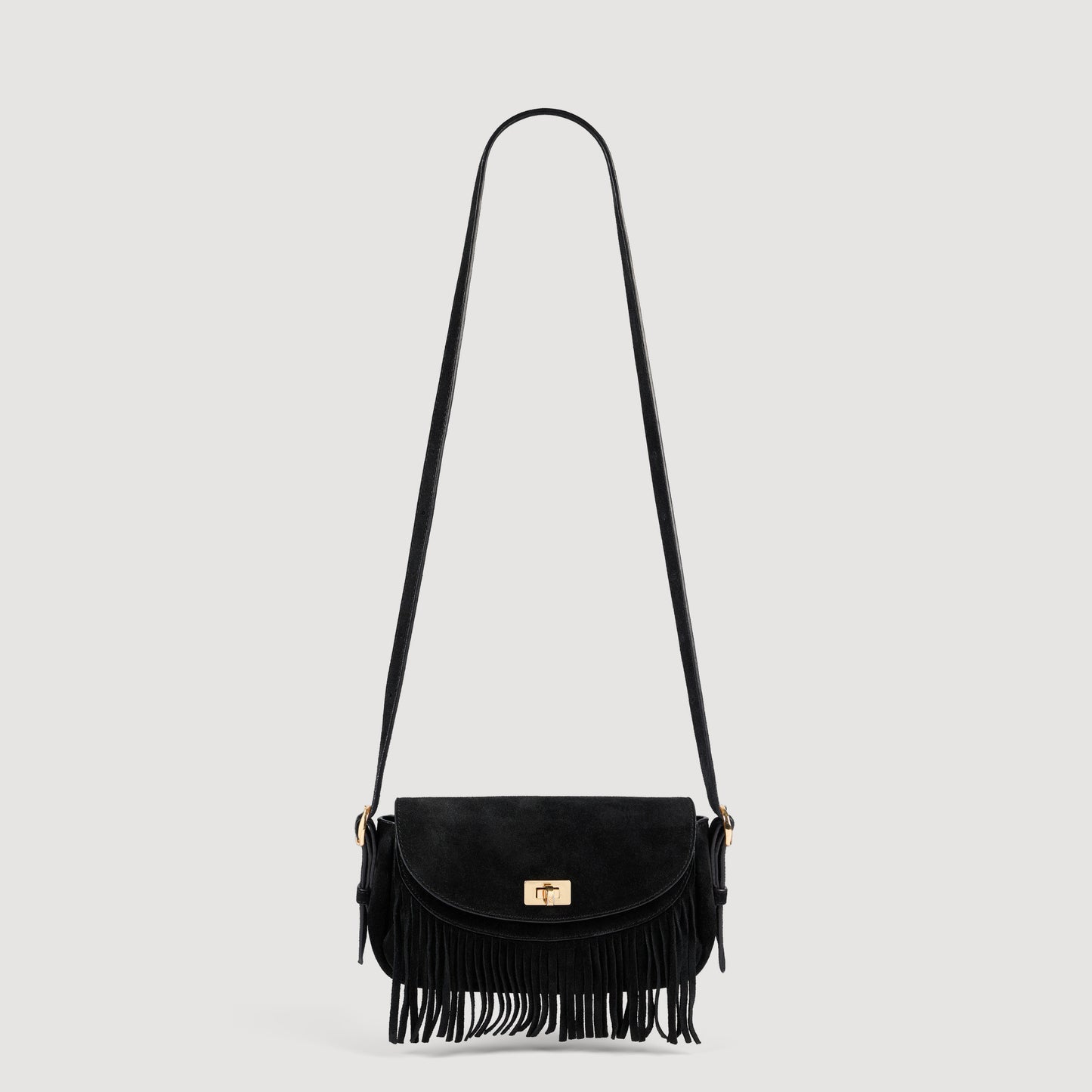 Le Mini Mambo Mini Mambo Suede Bag Black