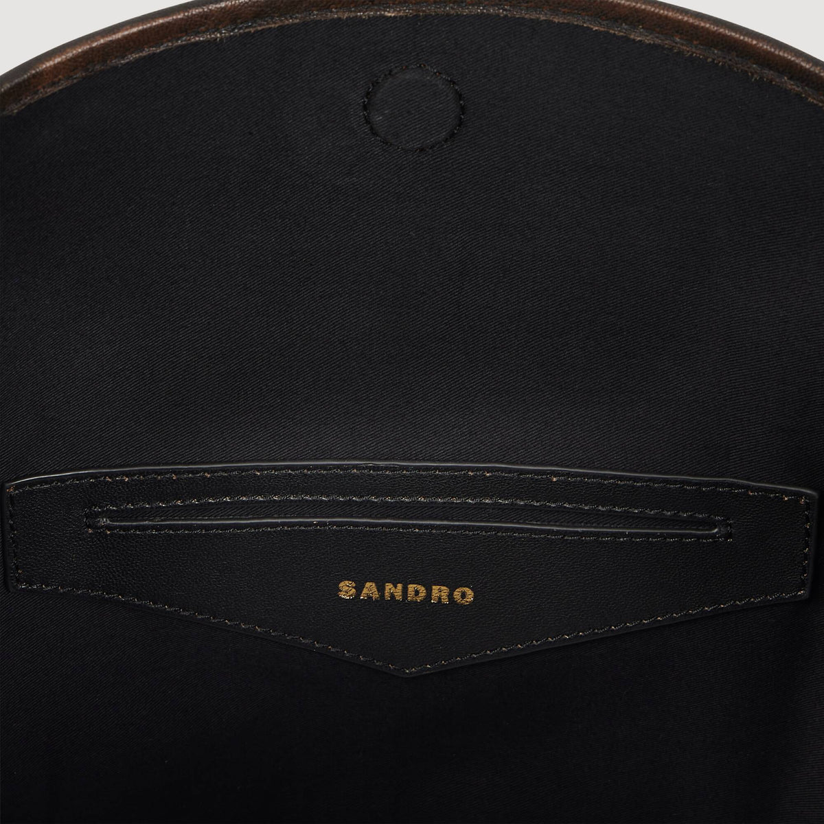 Tangoso Used Tangoso Aged Leather Bucket Bag Brown