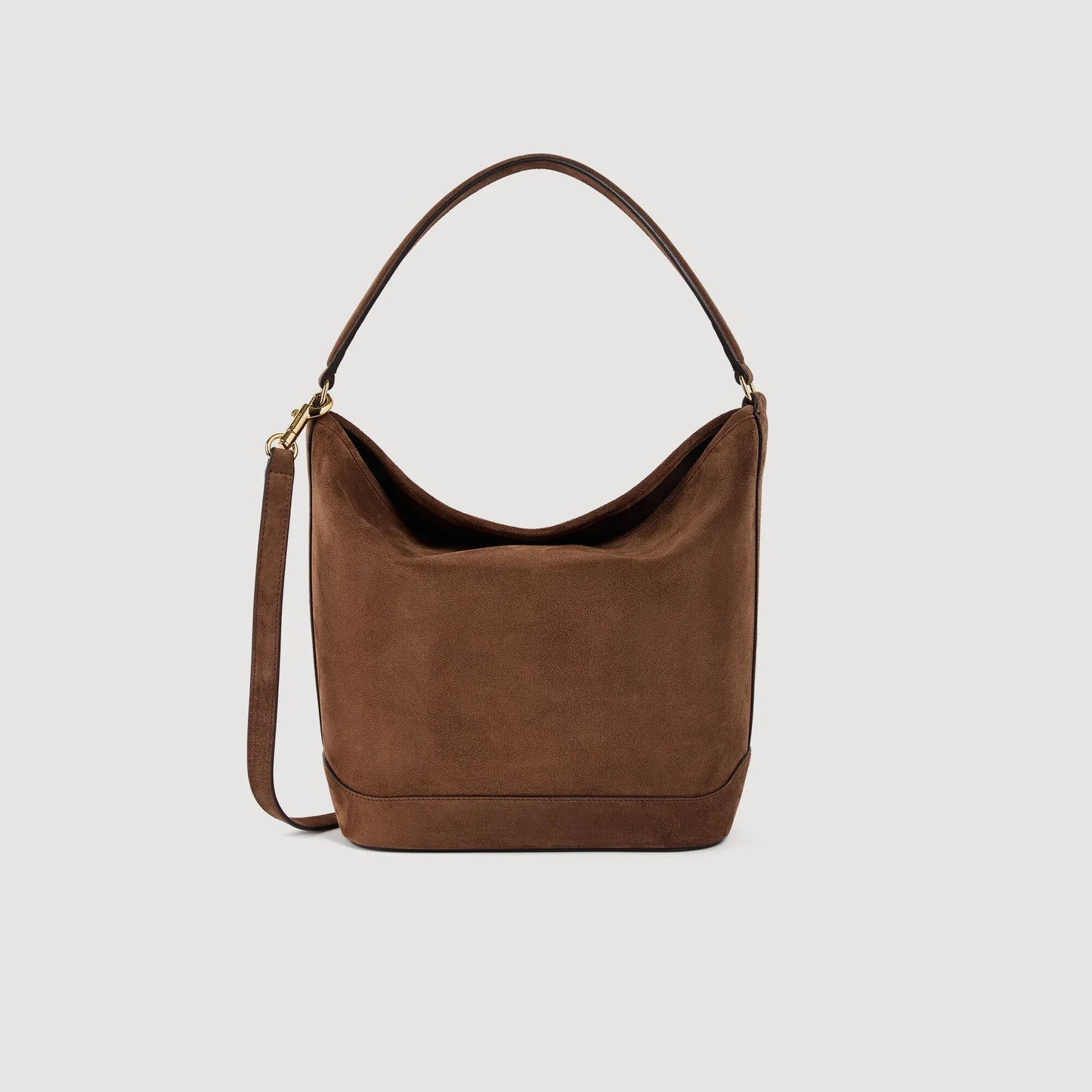 Tangoso Tangoso Suede Bucket Bag Brown