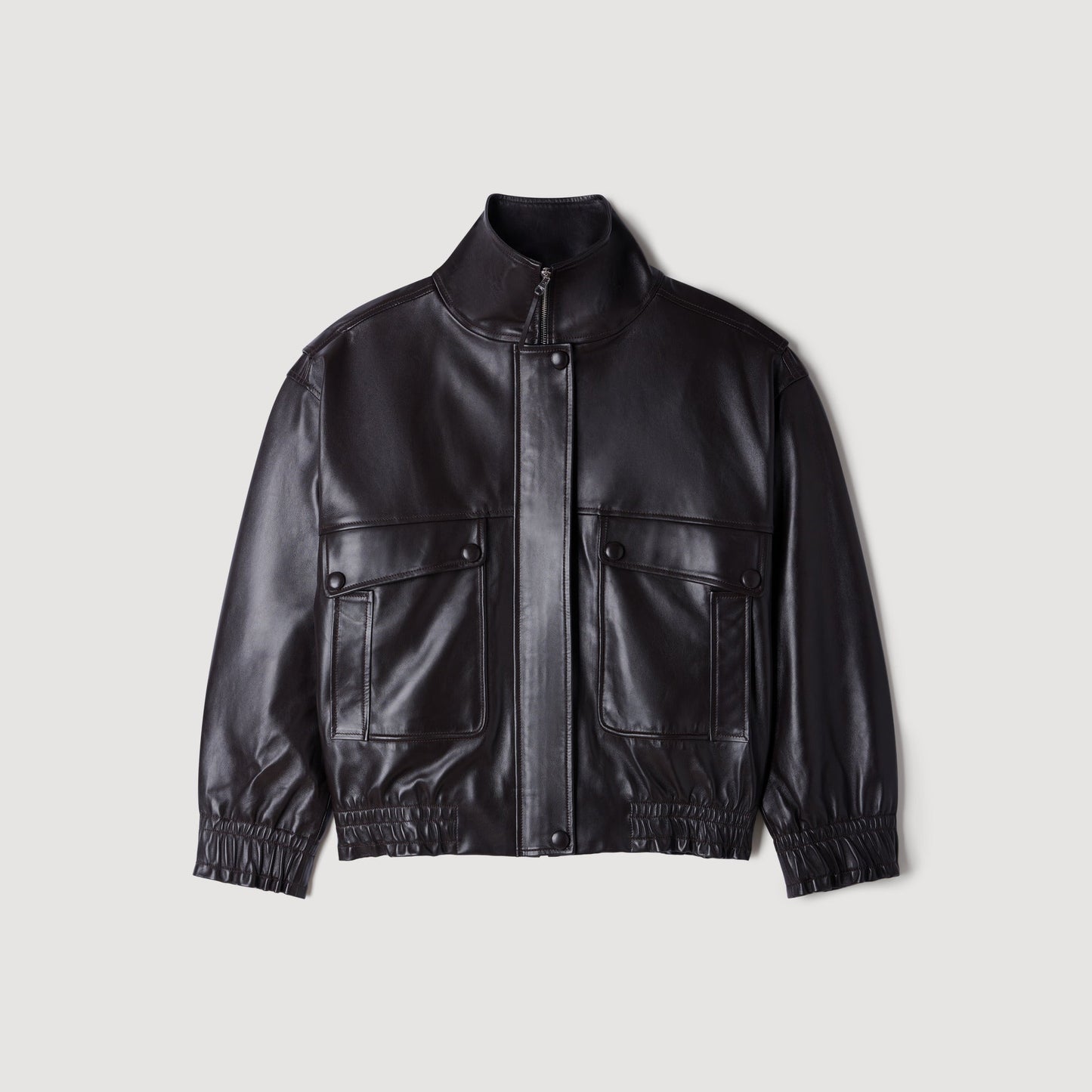Mickael Structured Jacket Black Brown