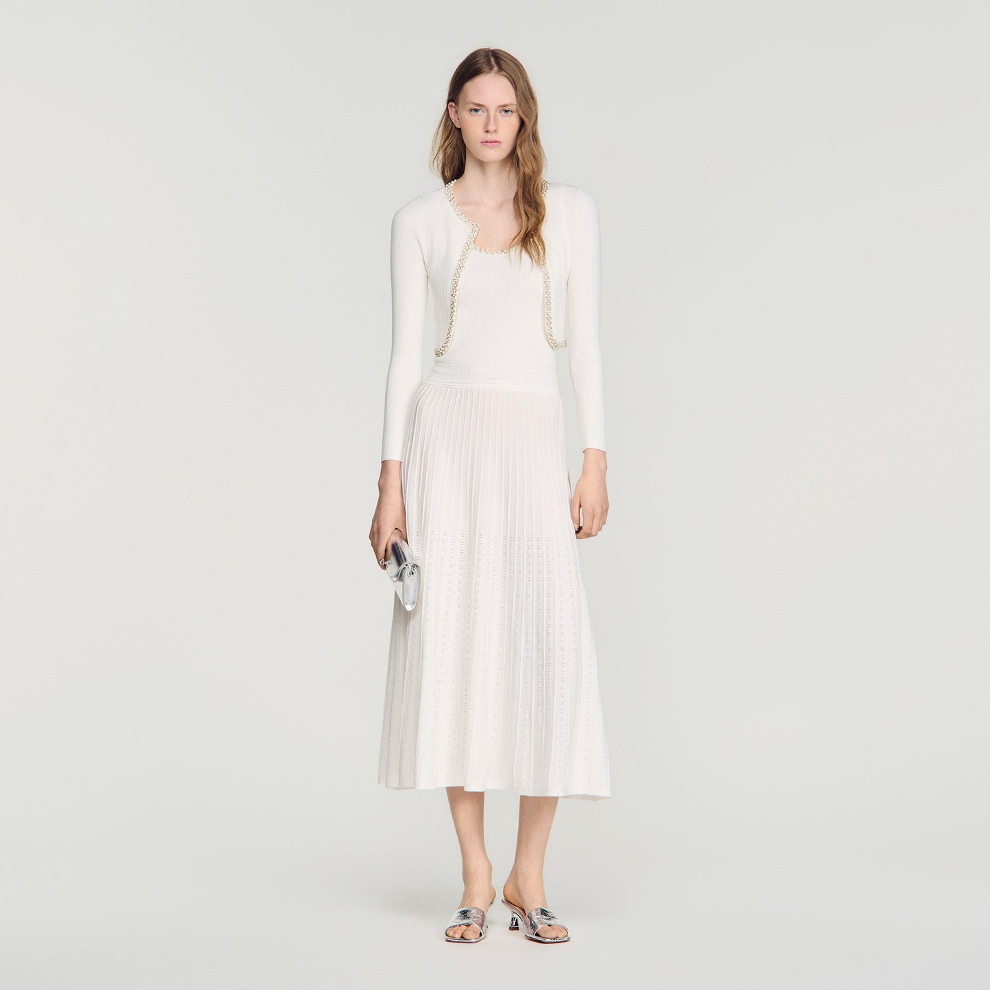 Borealia Knit Cardigan White