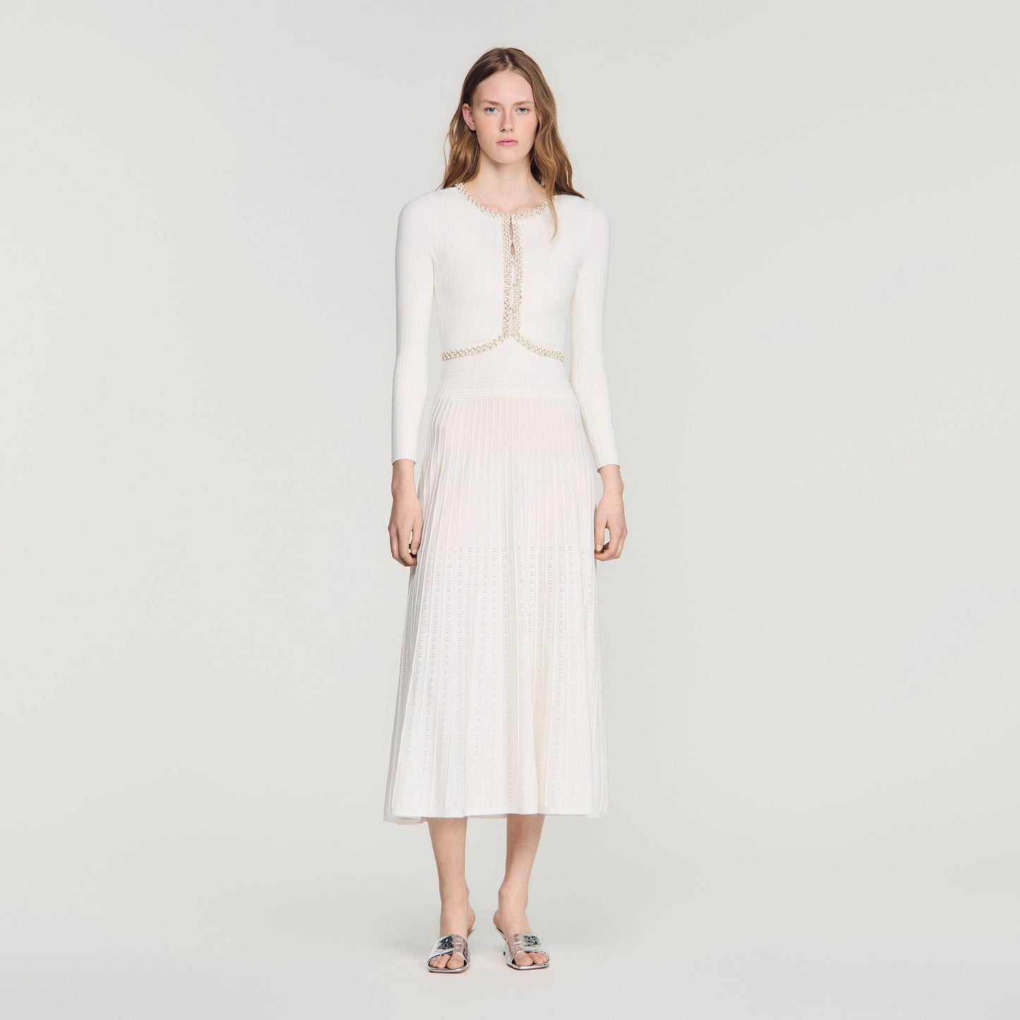 Borealia Knit Cardigan White