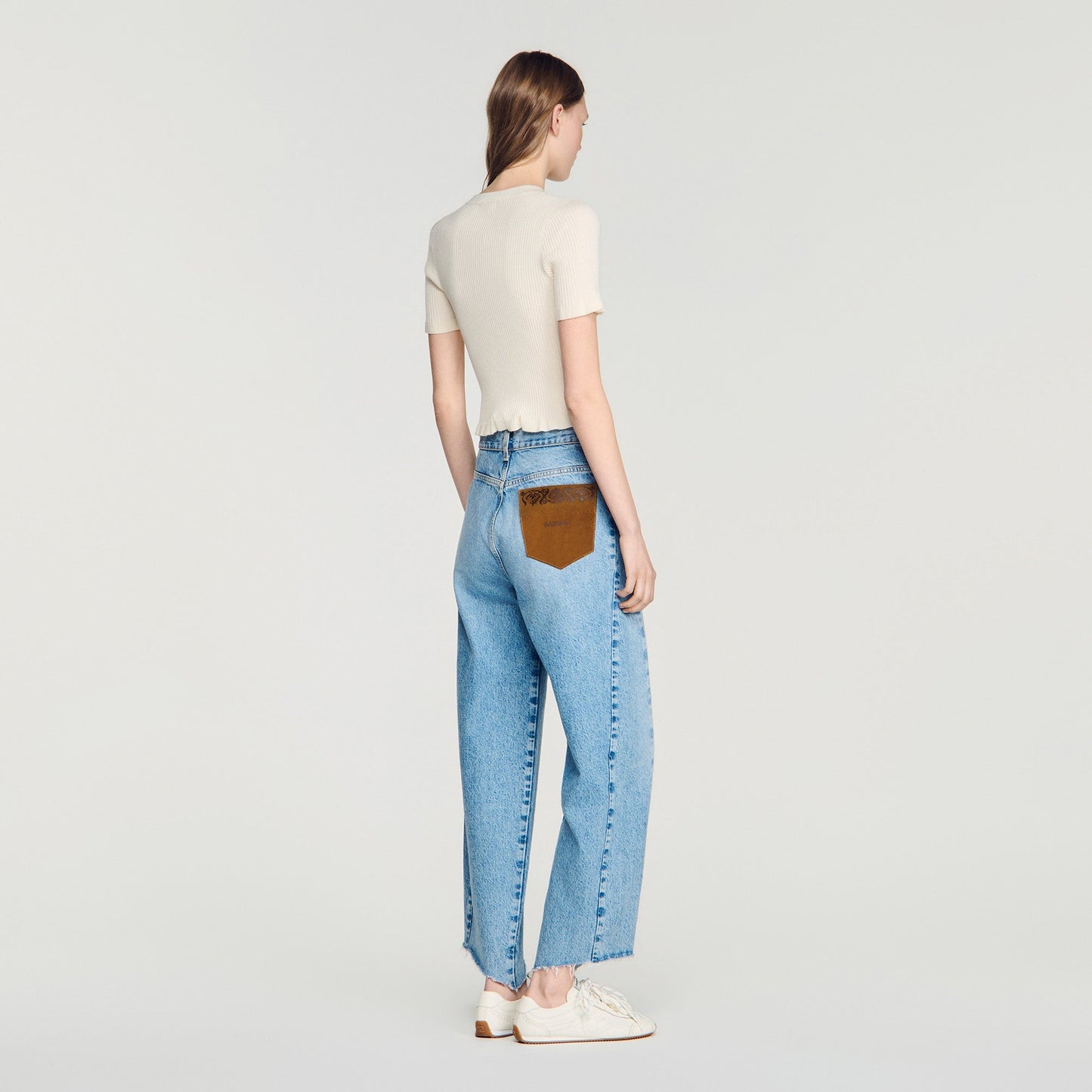 Area Knit Cardigan Ecru