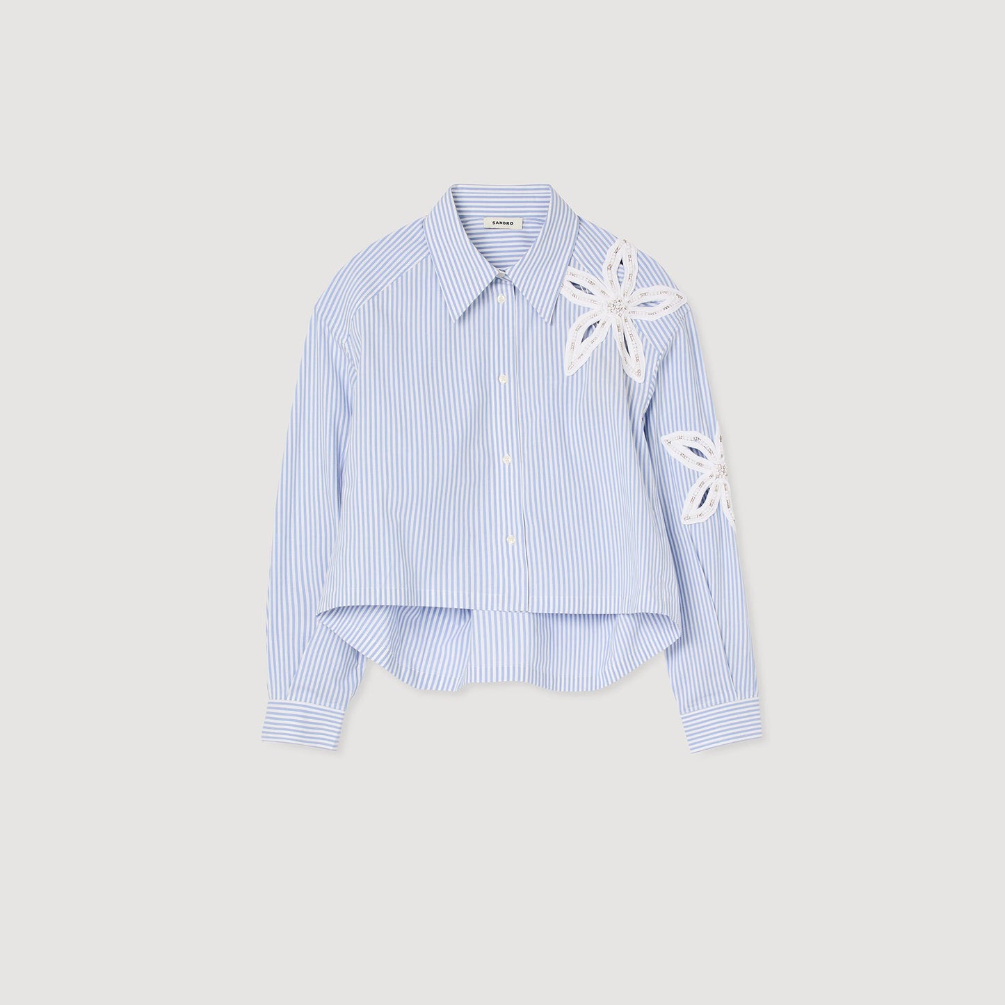 Tiare Striped Shirt Sky Blue