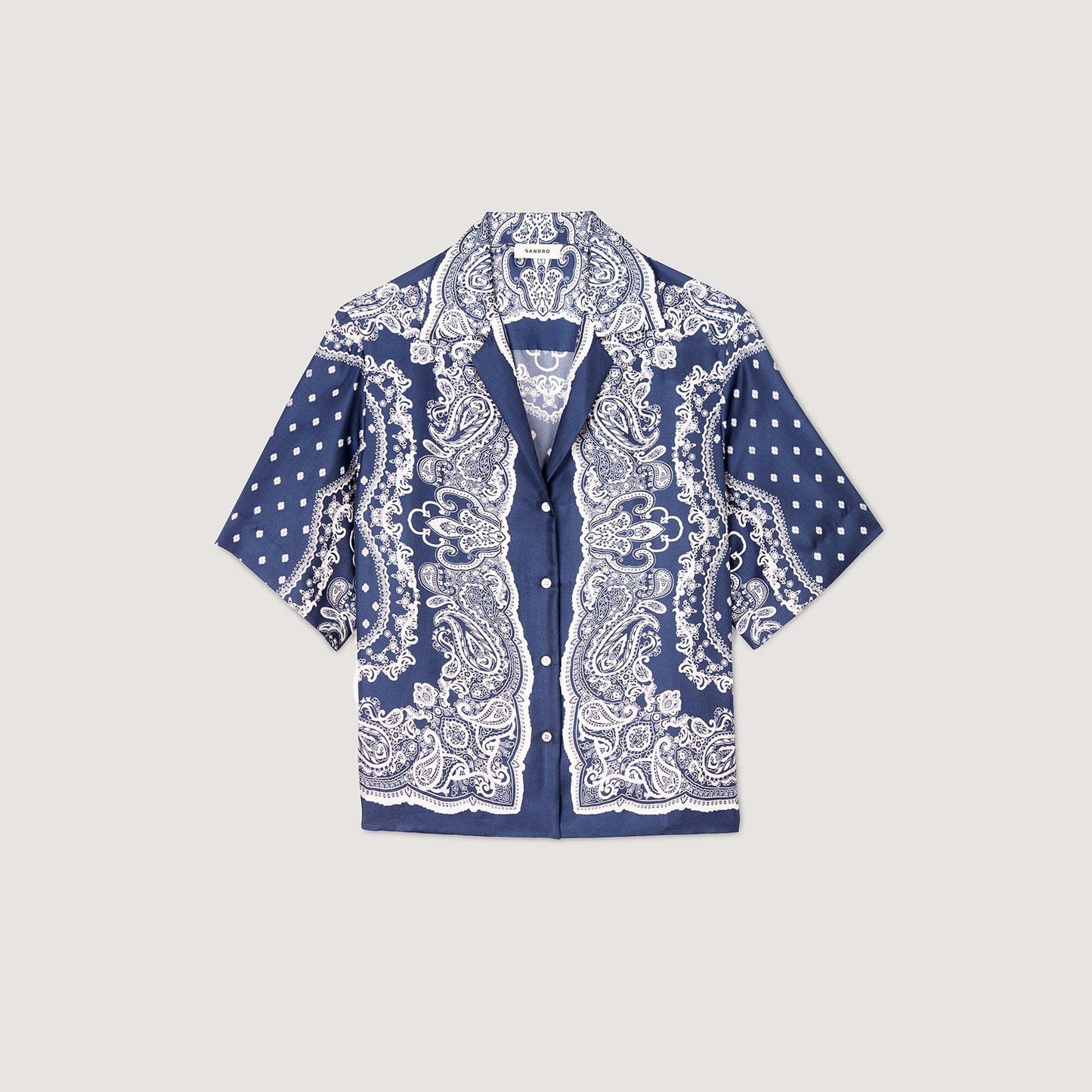 Orla Bandana Print Shirt Blu / White