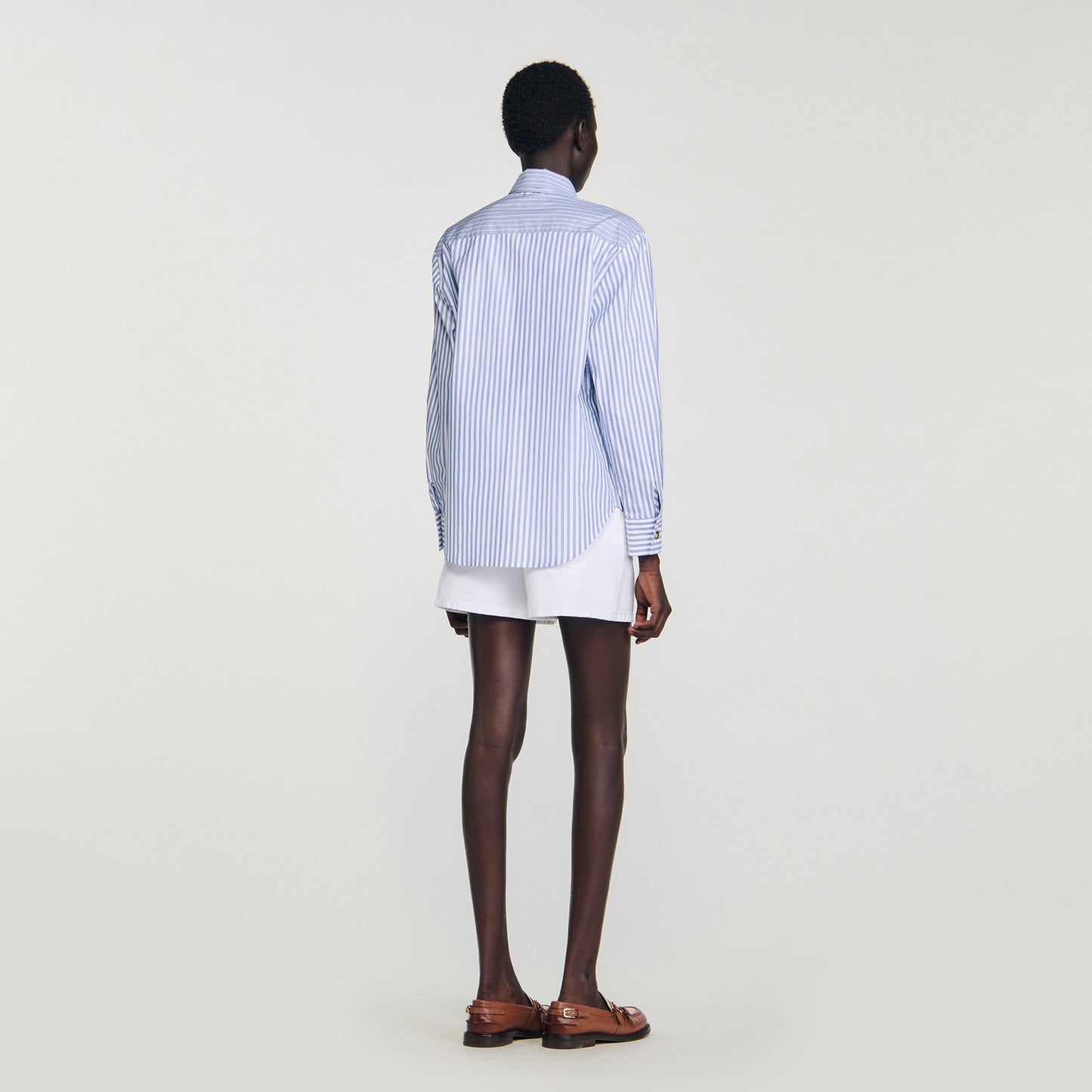 Isilys Striped tie shirt Blu / White