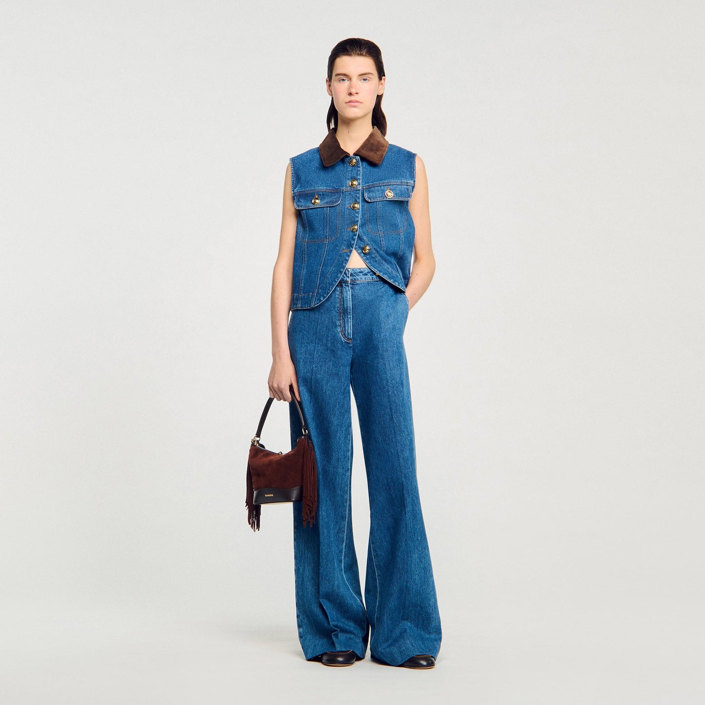 Wide Leg Jeans Blue Jean