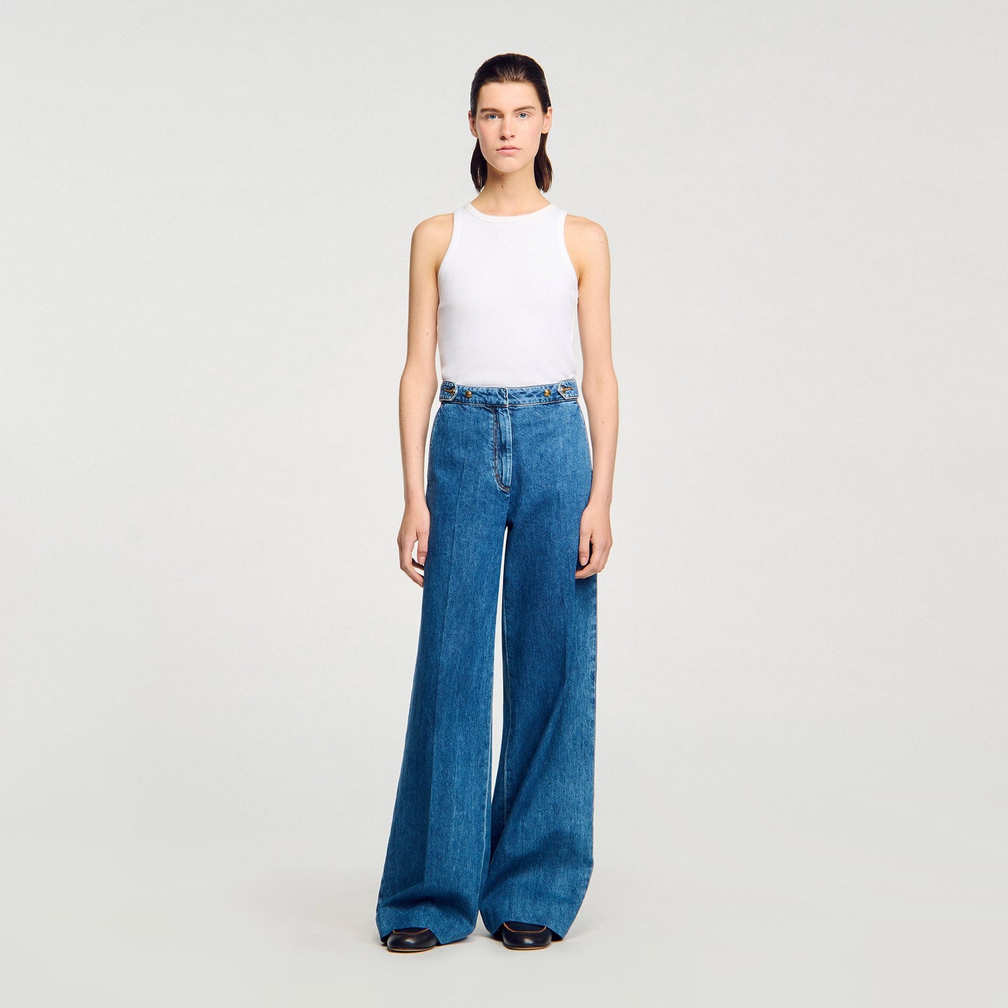 Wide Leg Jeans Blue Jean