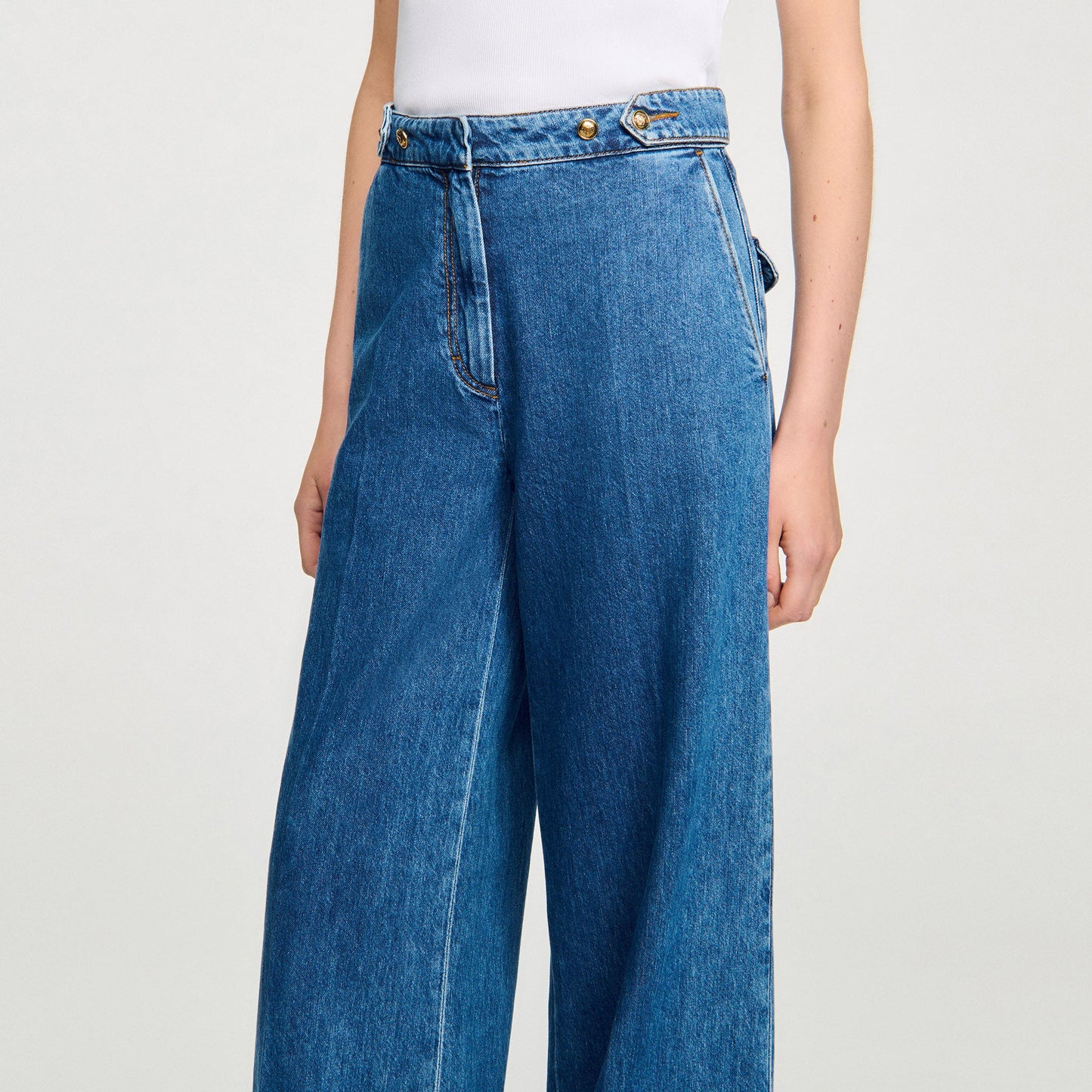 Wide Leg Jeans Blue Jean