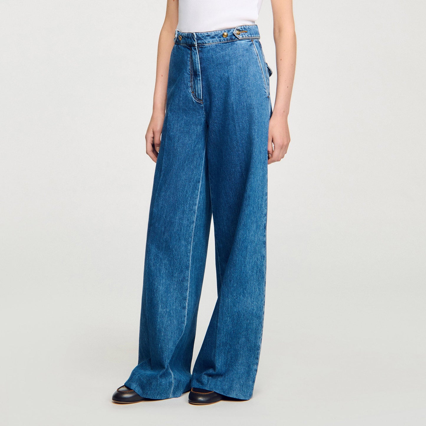Wide Leg Jeans Blue Jean