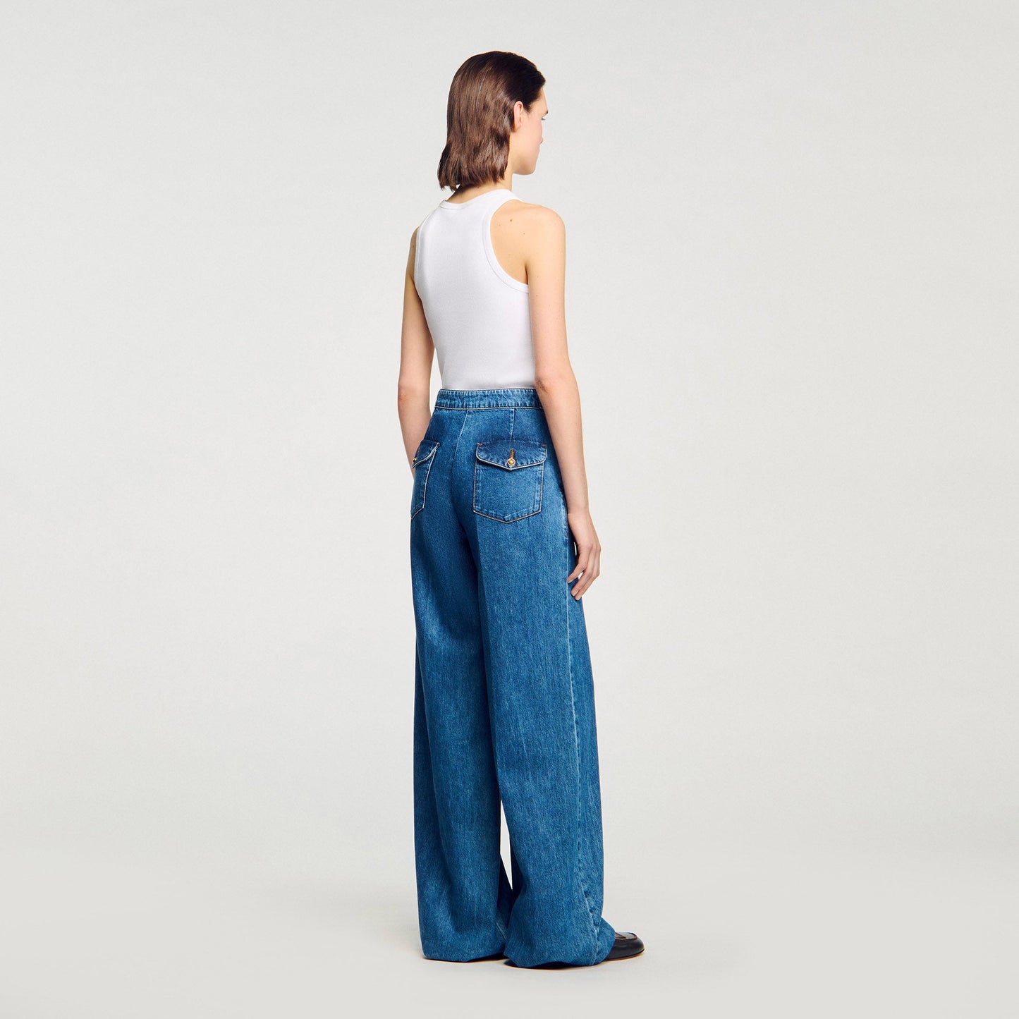 Wide Leg Jeans Blue Jean