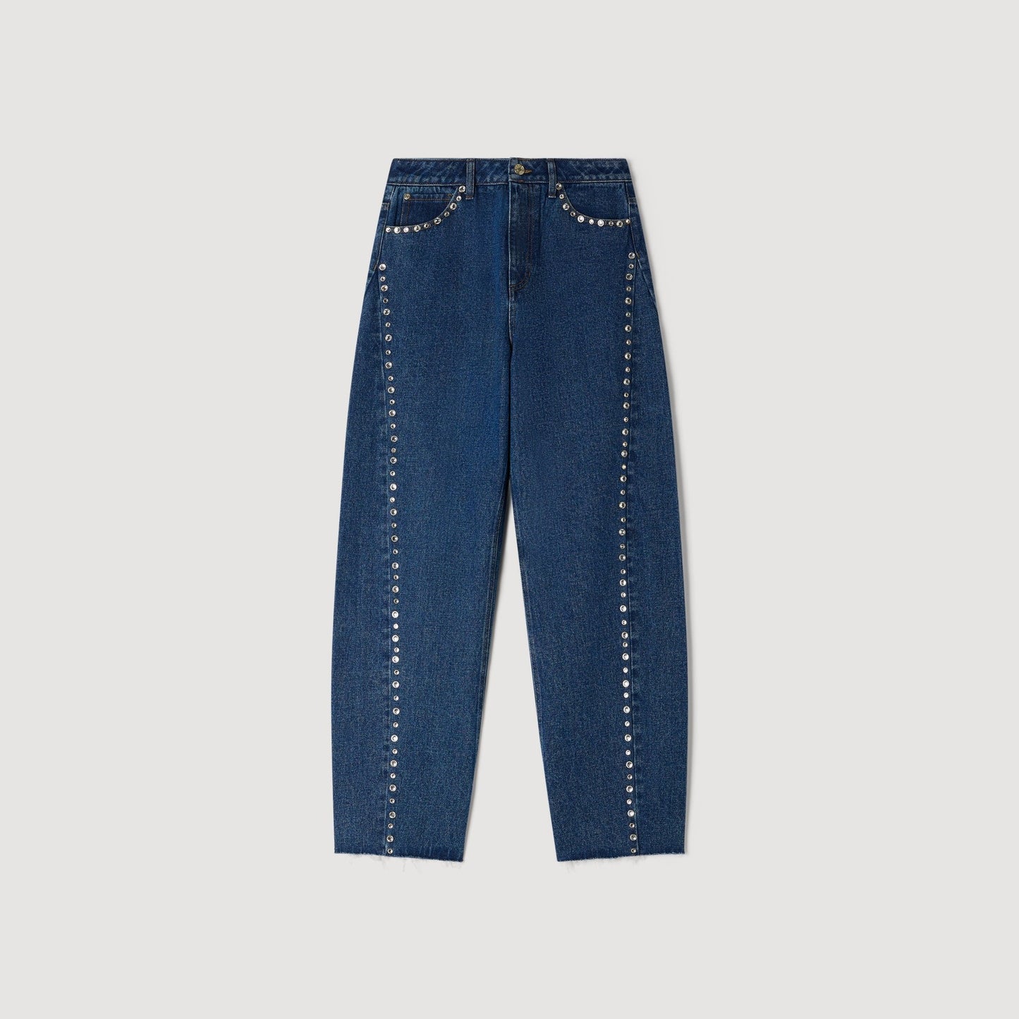 Tomy Rhinestone Barrel Jeans Blue Jean