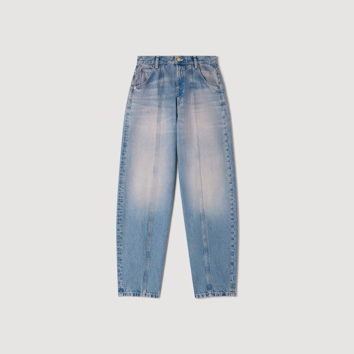 Jaden Faded Barrel Jeans Blue Jean
