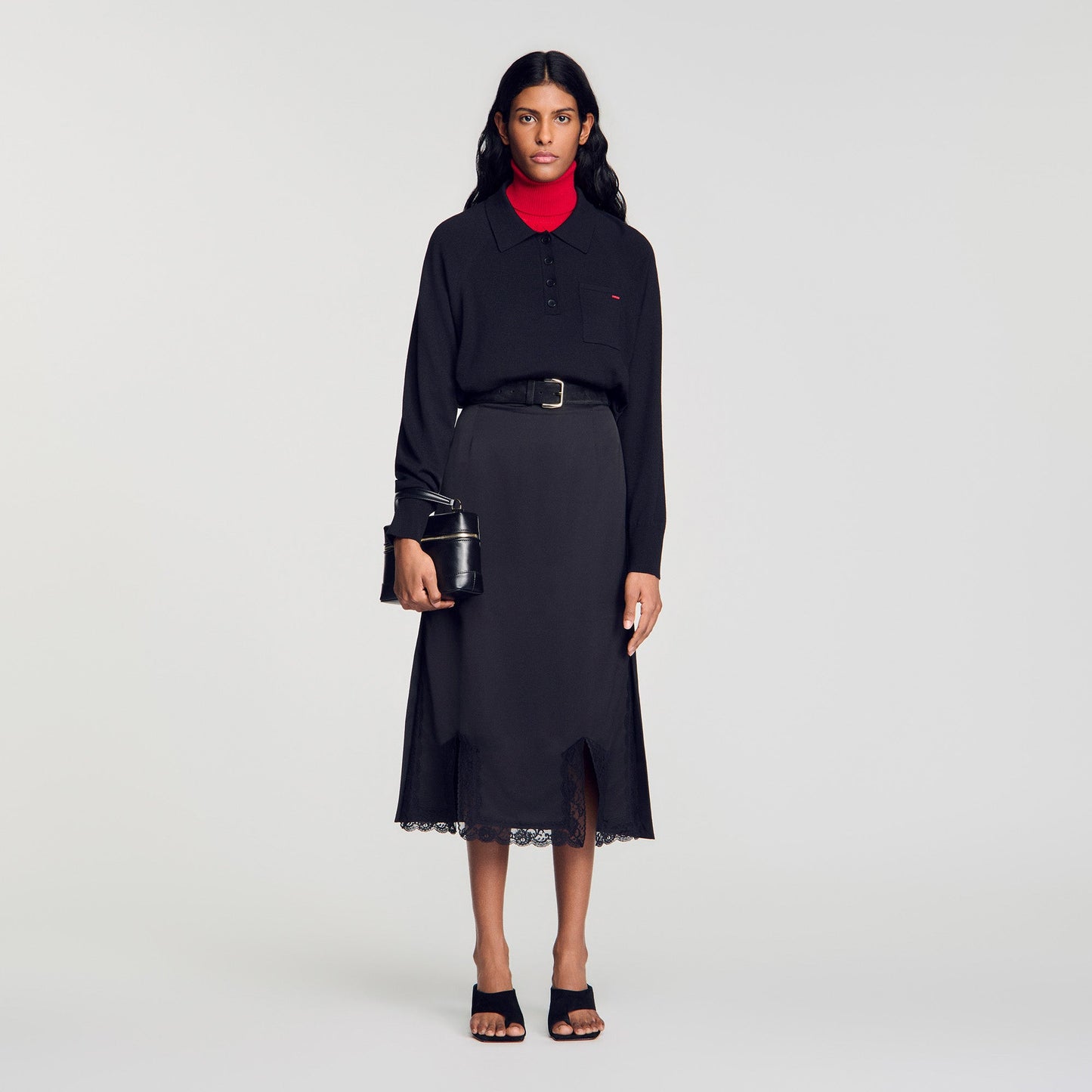 Enja Knit Skirt Black
