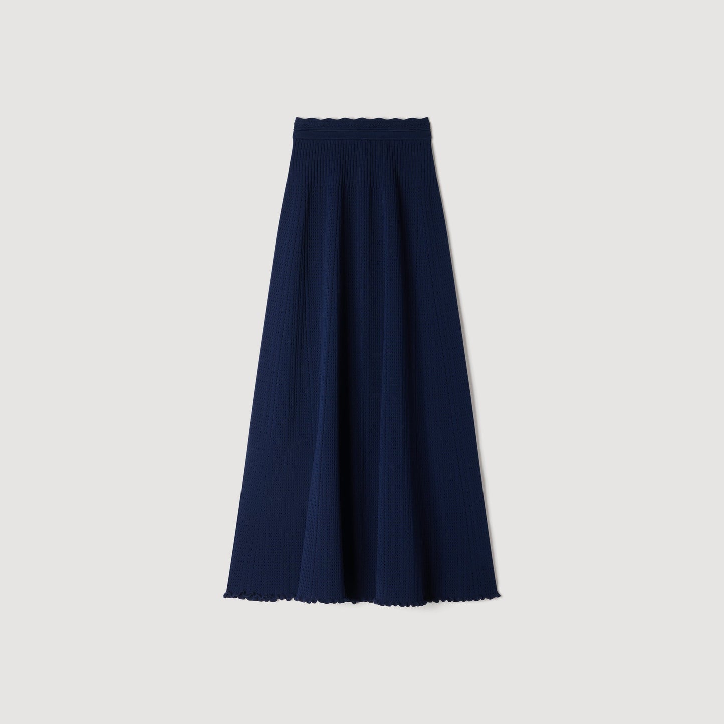 تنورة ماكسي هيـدا بـوينـتيـل المحبوكة، كحلي