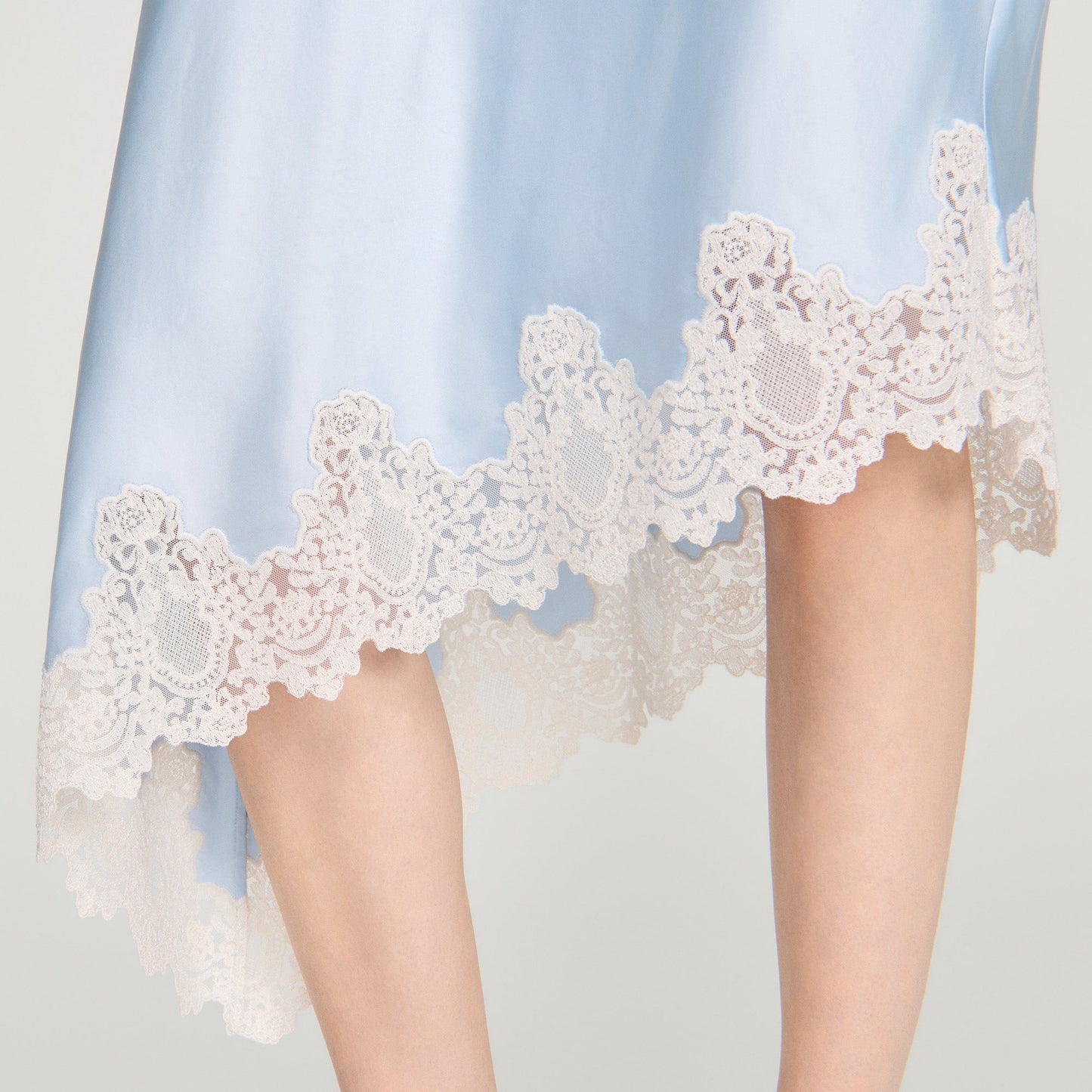 Plume Printed Skirt Blue / Ecru