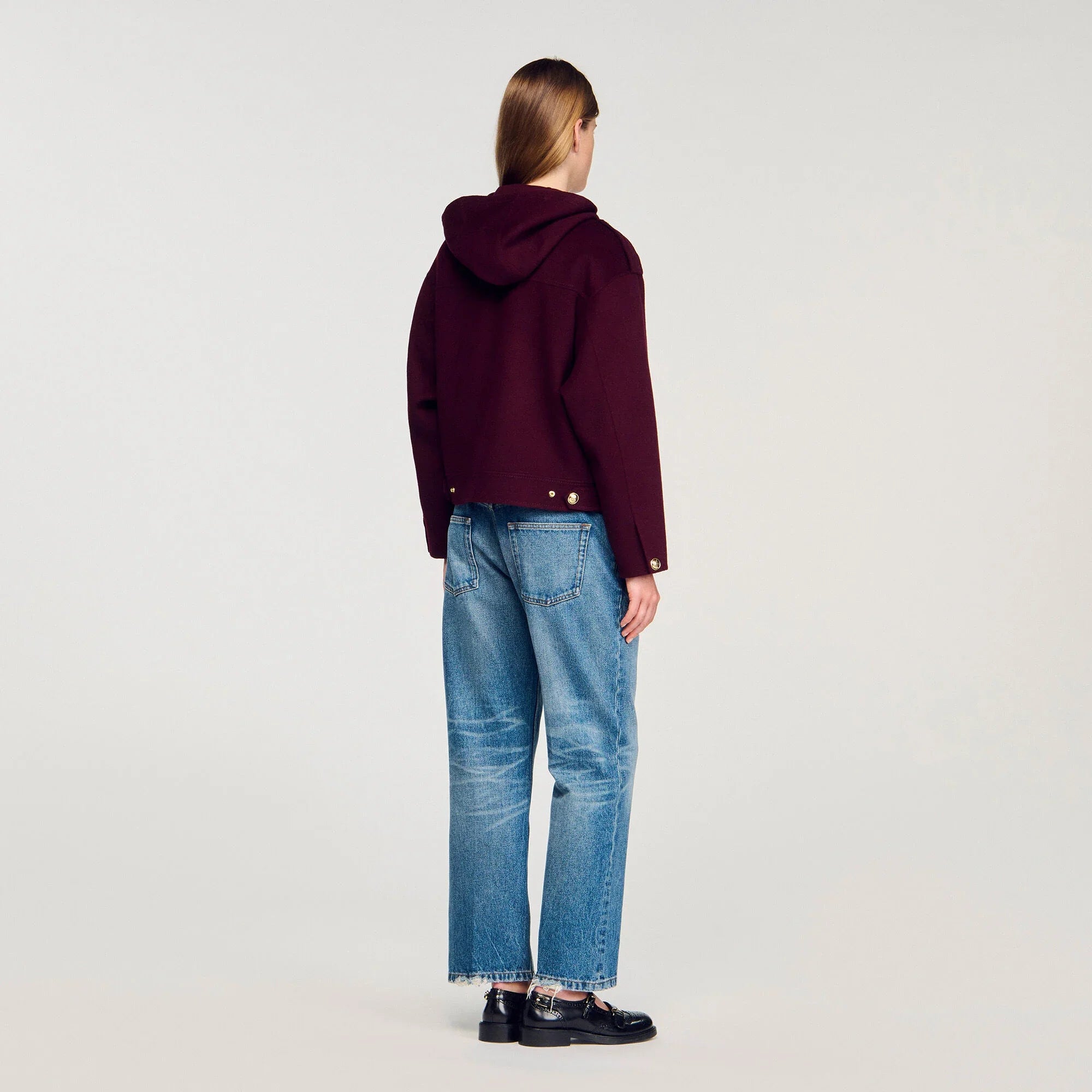 Marjane Double-Faced Wool Coat Bordeaux