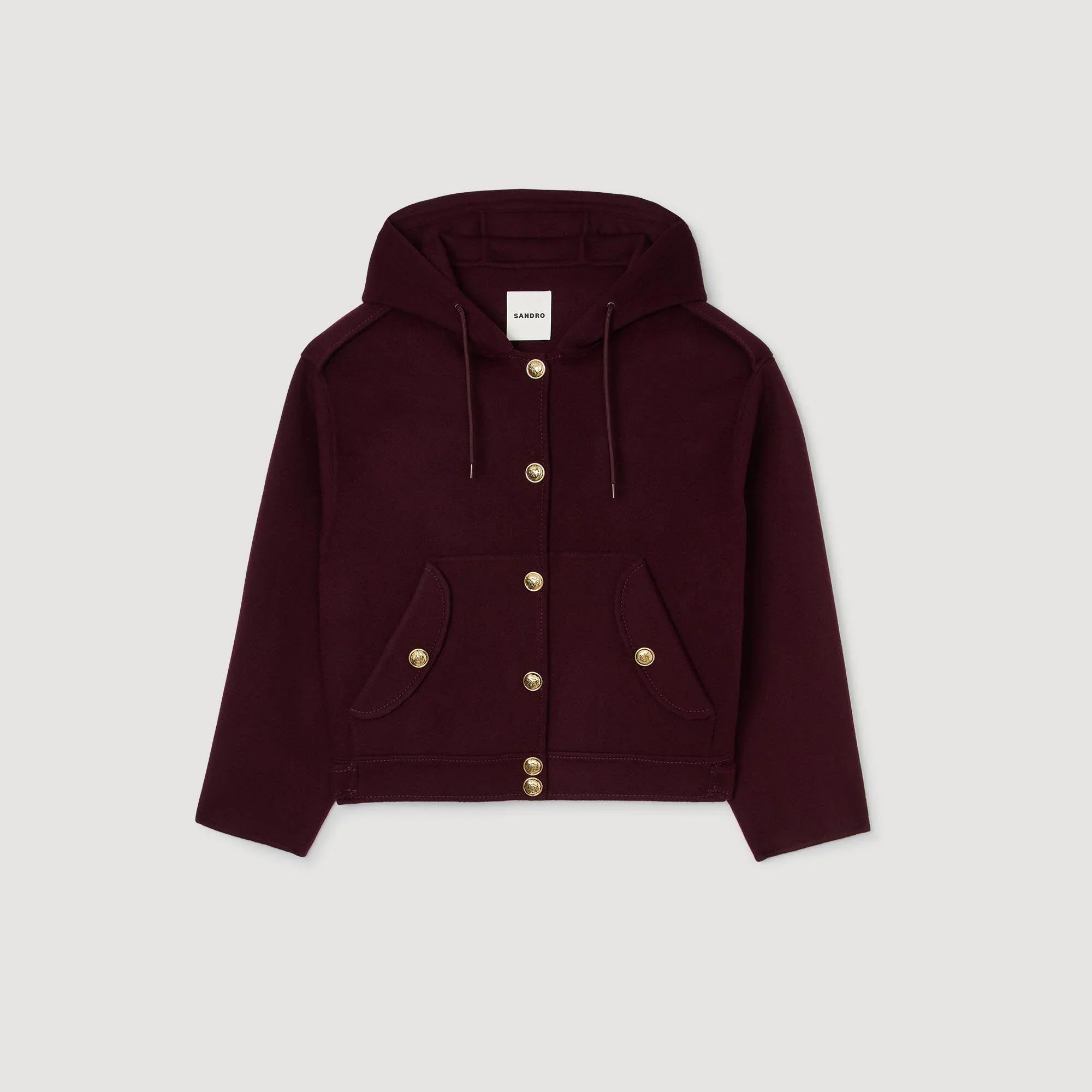 Marjane Double-Faced Wool Coat Bordeaux
