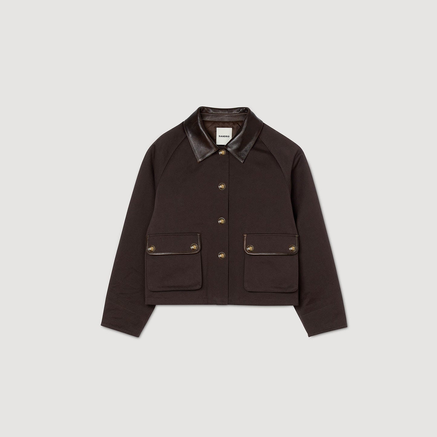 Trianon Gabardine Coat Brown
