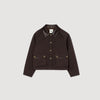Trianon Gabardine Coat Brown