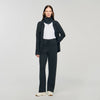 Vadim Knit Rhinestone-Covered Trousers Charcoal Grey