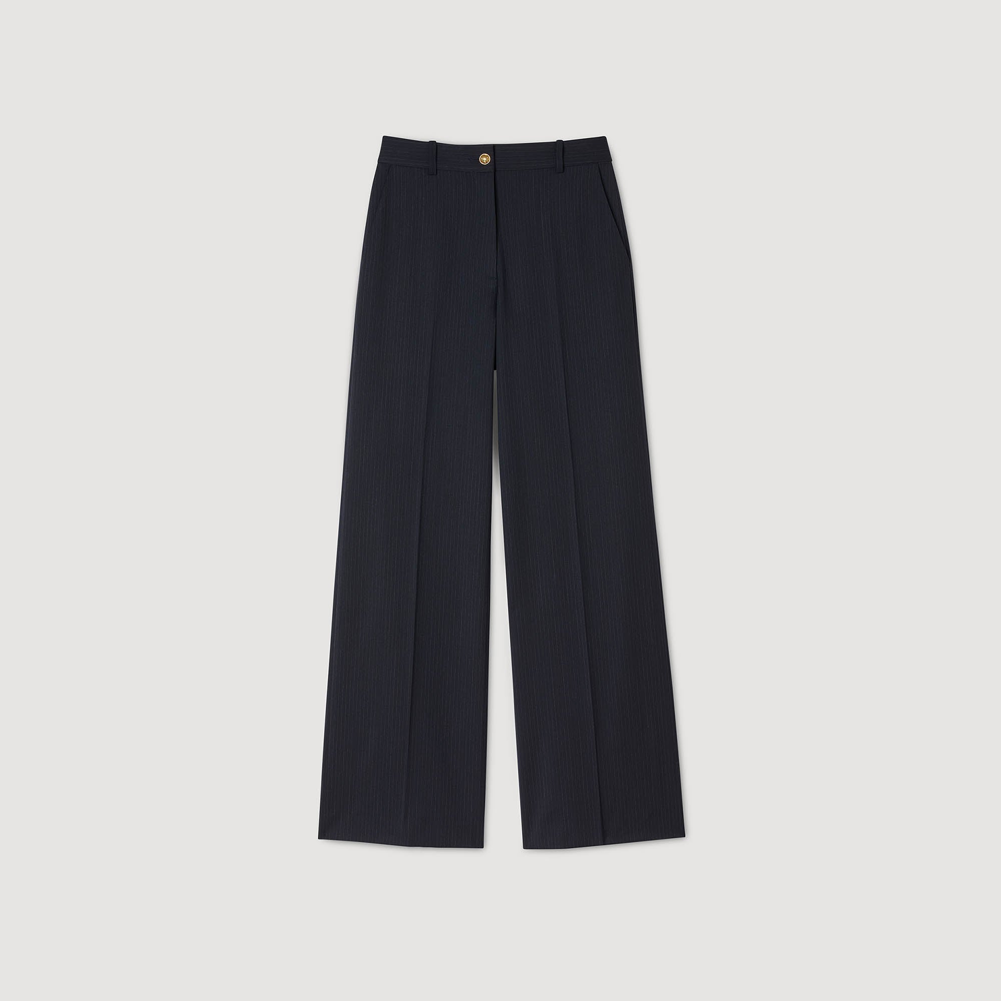Theaneau Chalk-striped trousers Navy Blue