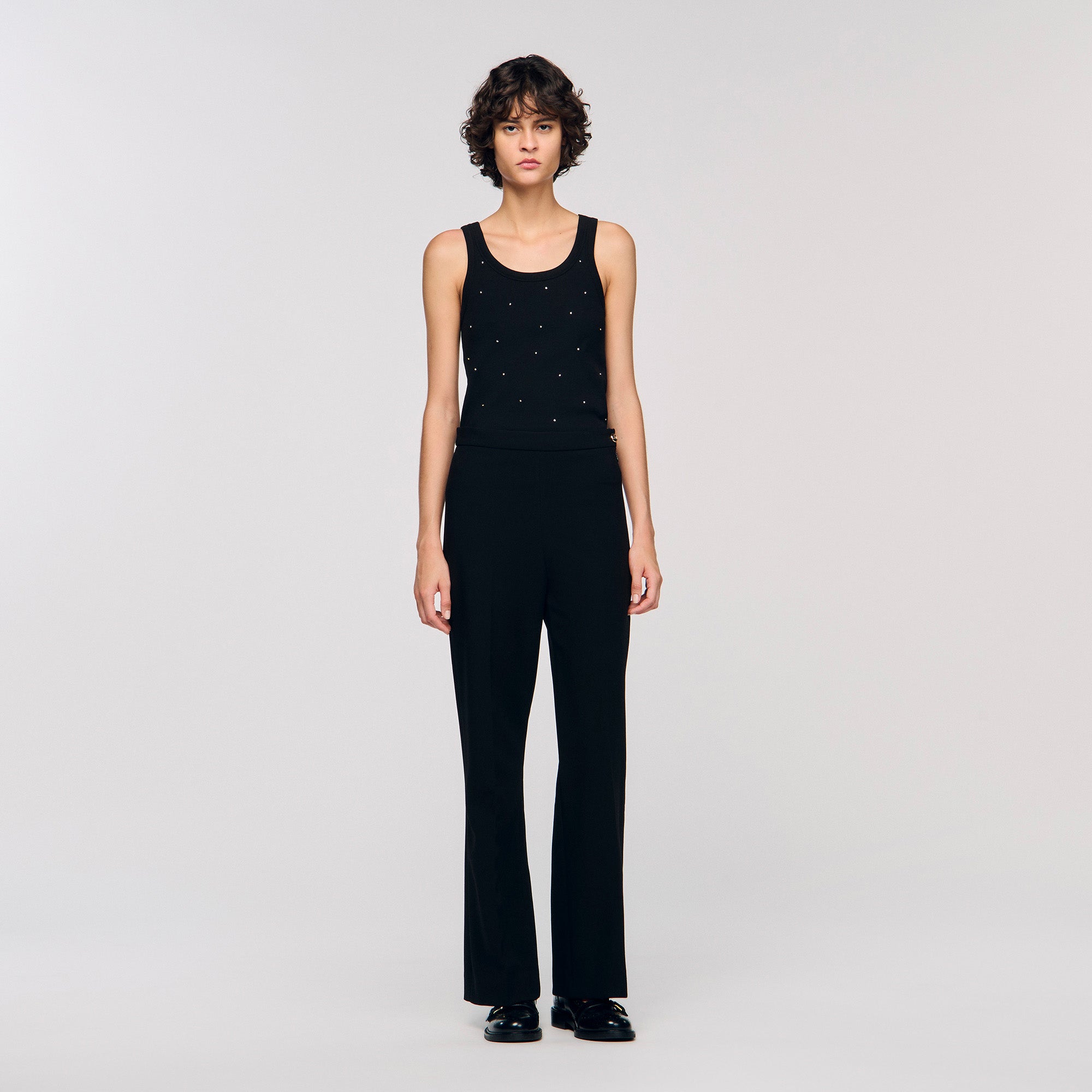 Amory Straight-Leg Trousers Black