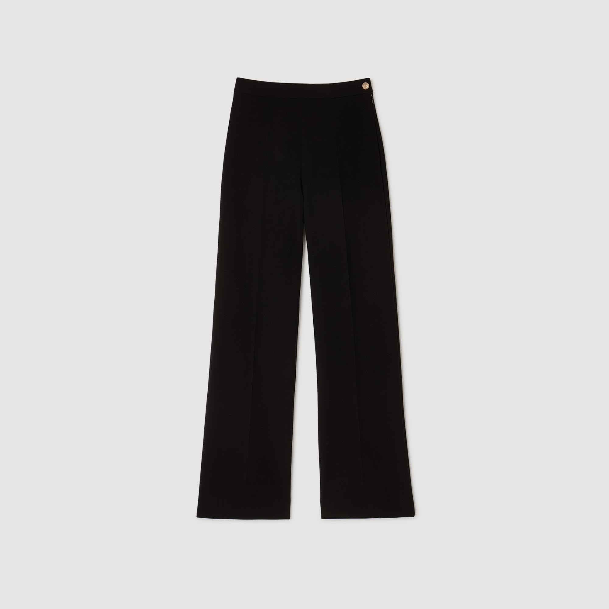 Amory Straight-Leg Trousers Black
