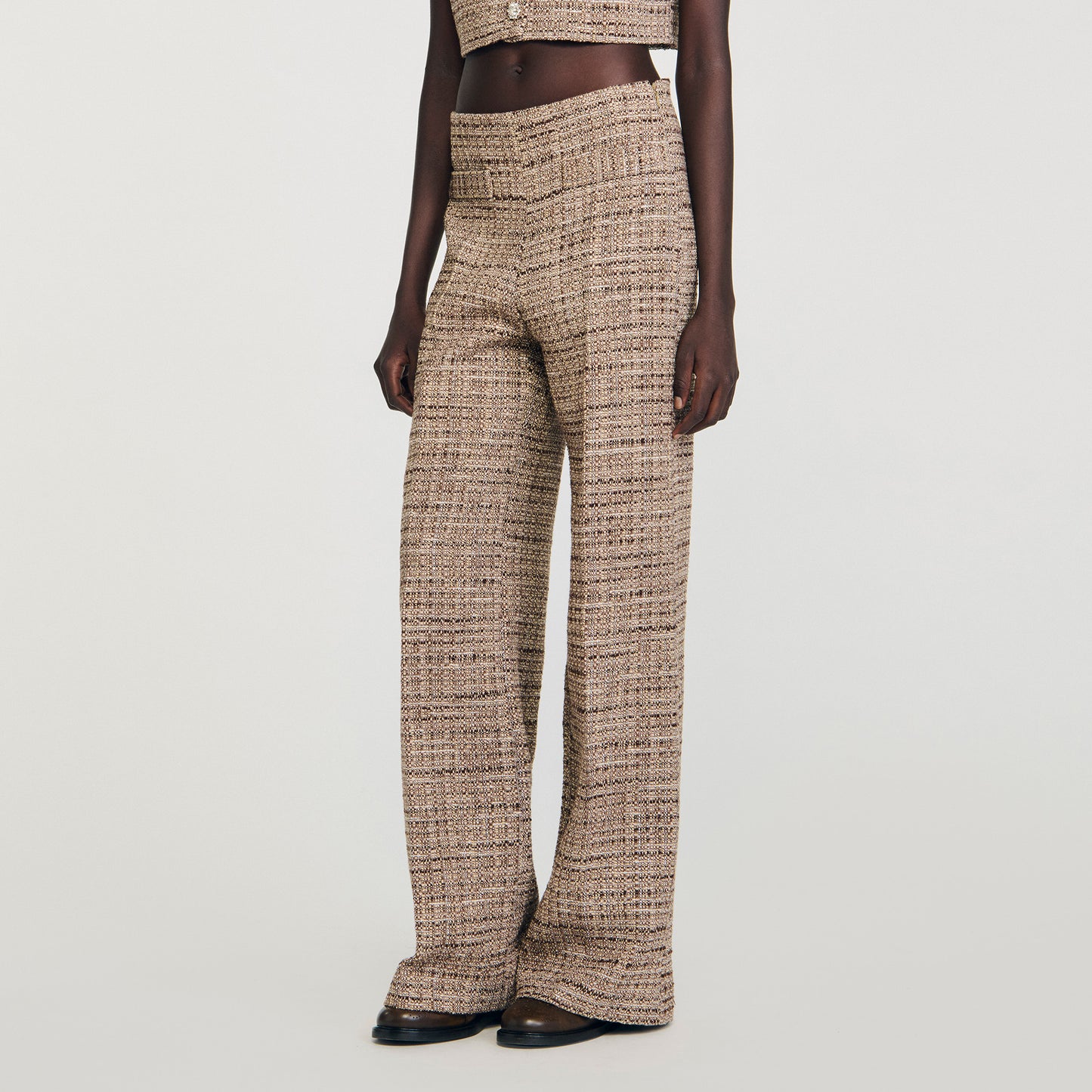 Bardem Decorative Tweed Trousers Brown