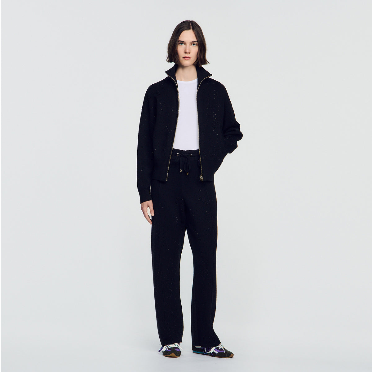 Lucay Rhinestone Jogging Trousers Black