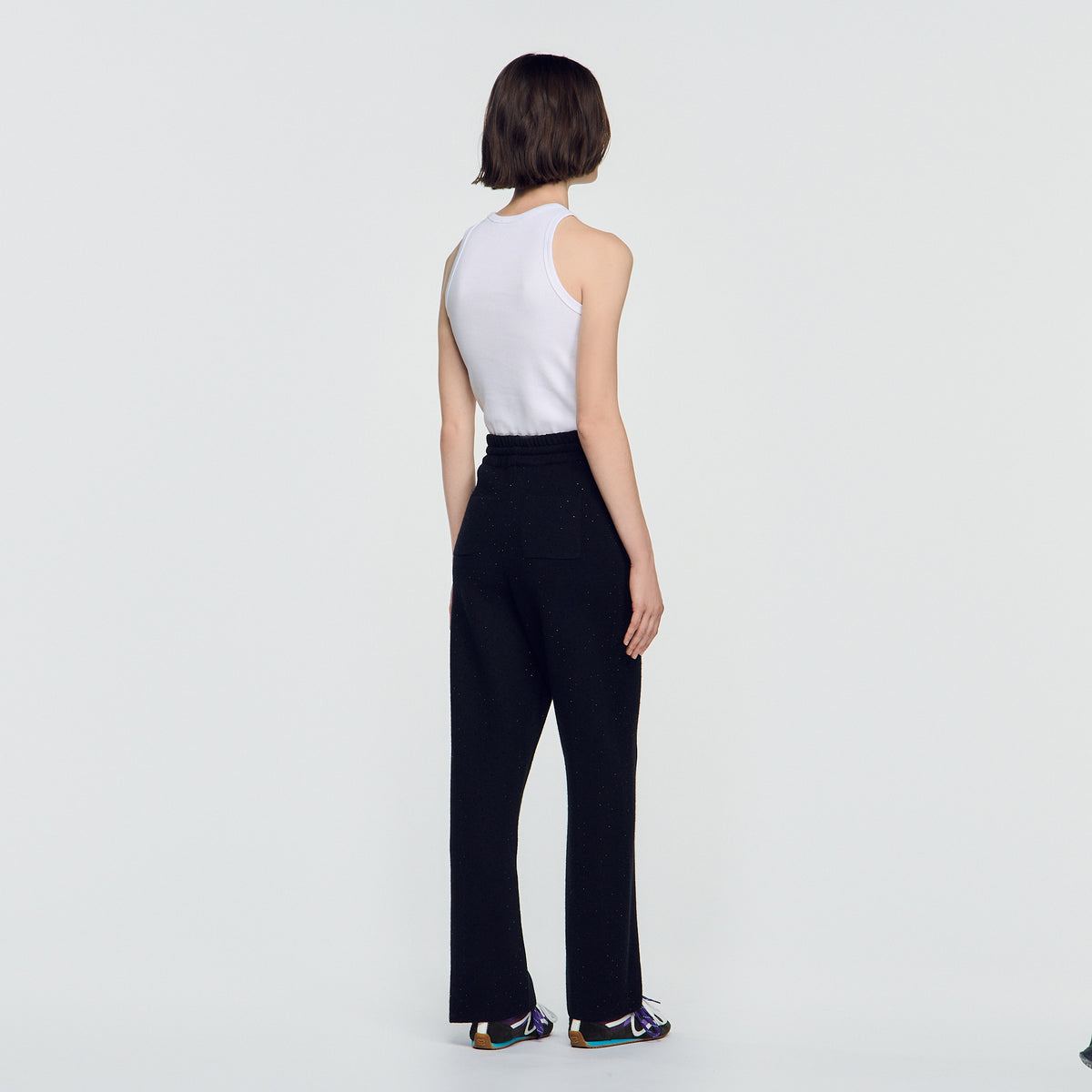 Lucay Rhinestone Jogging Trousers Black