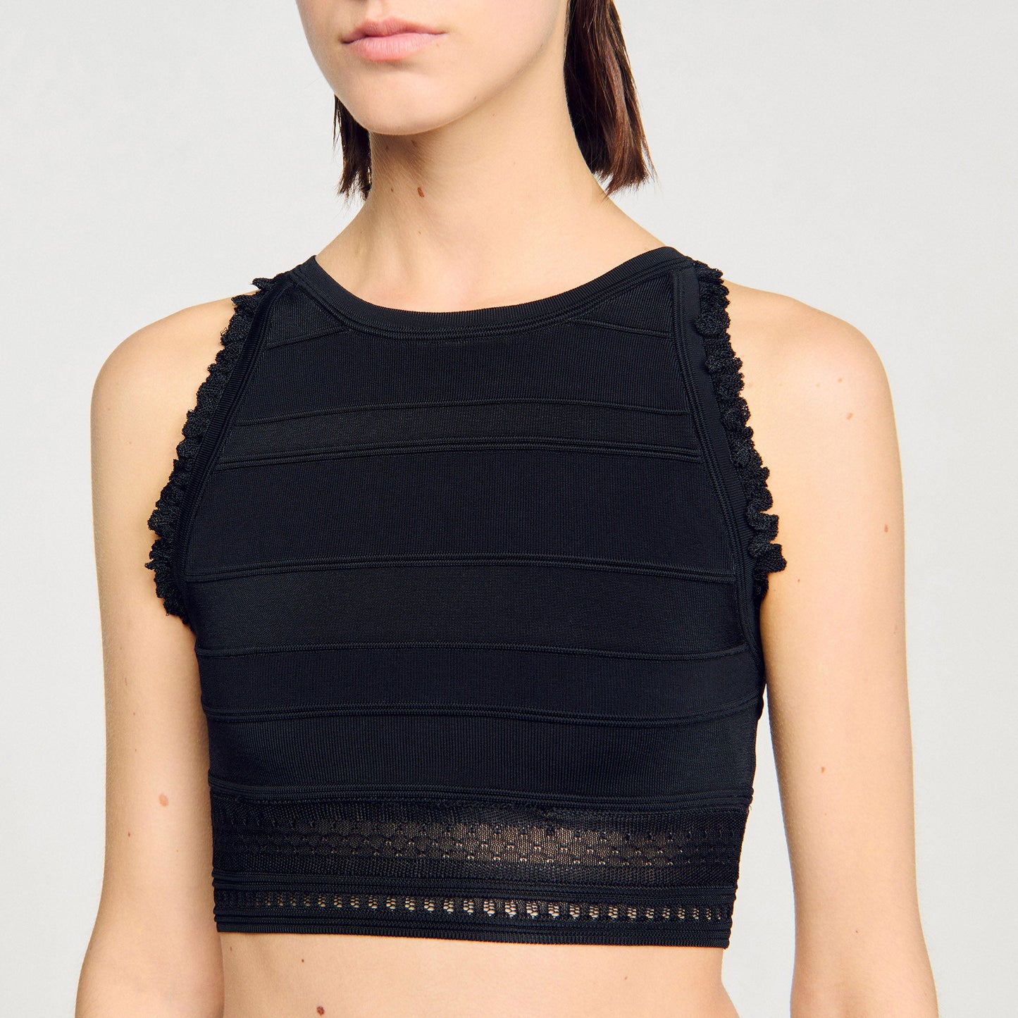 Madrid Sleeveless Jumper Black