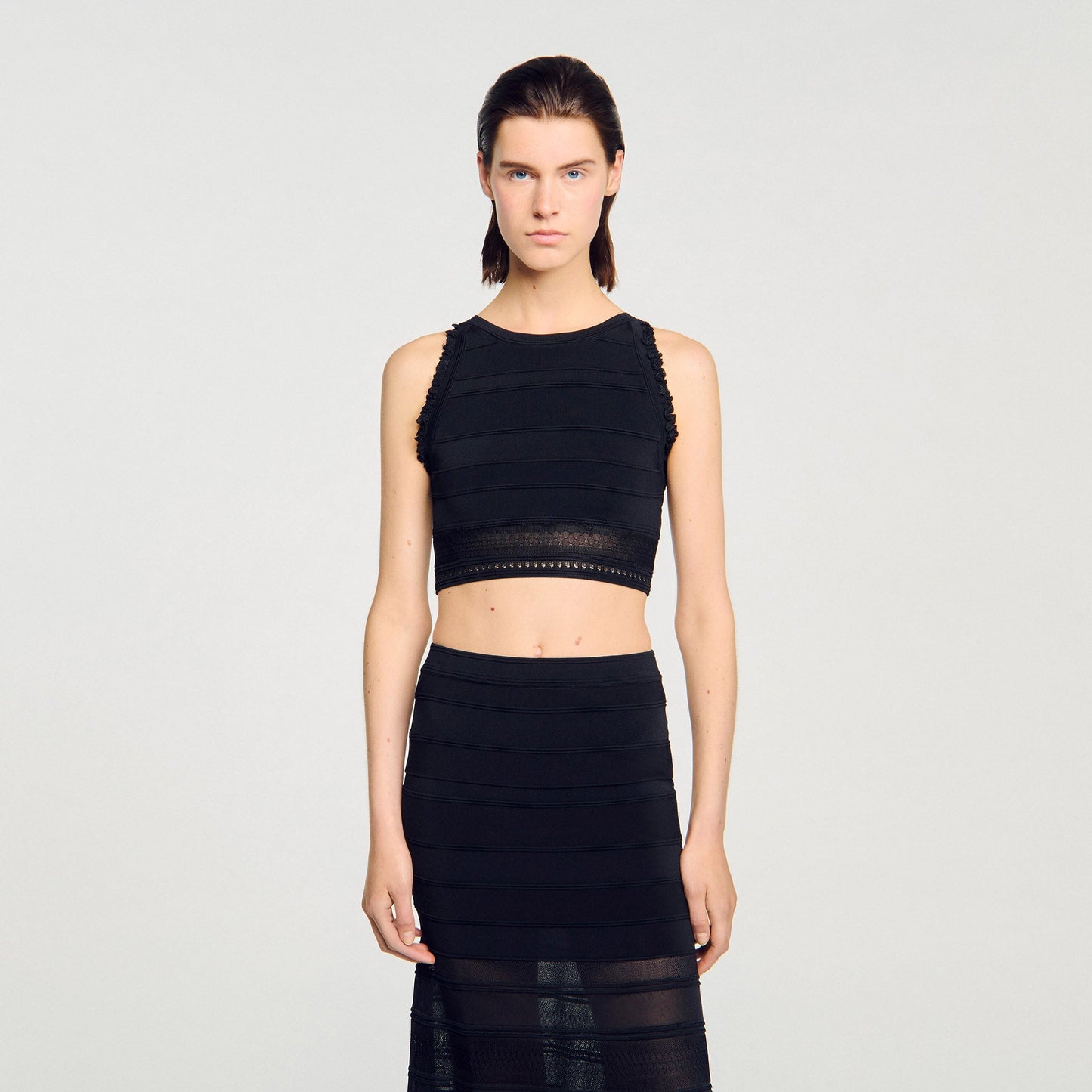 Madrid Sleeveless Jumper Black