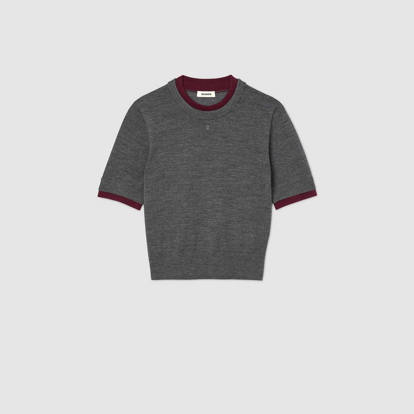 Erel Two-Tone Cropped Jumper Grey