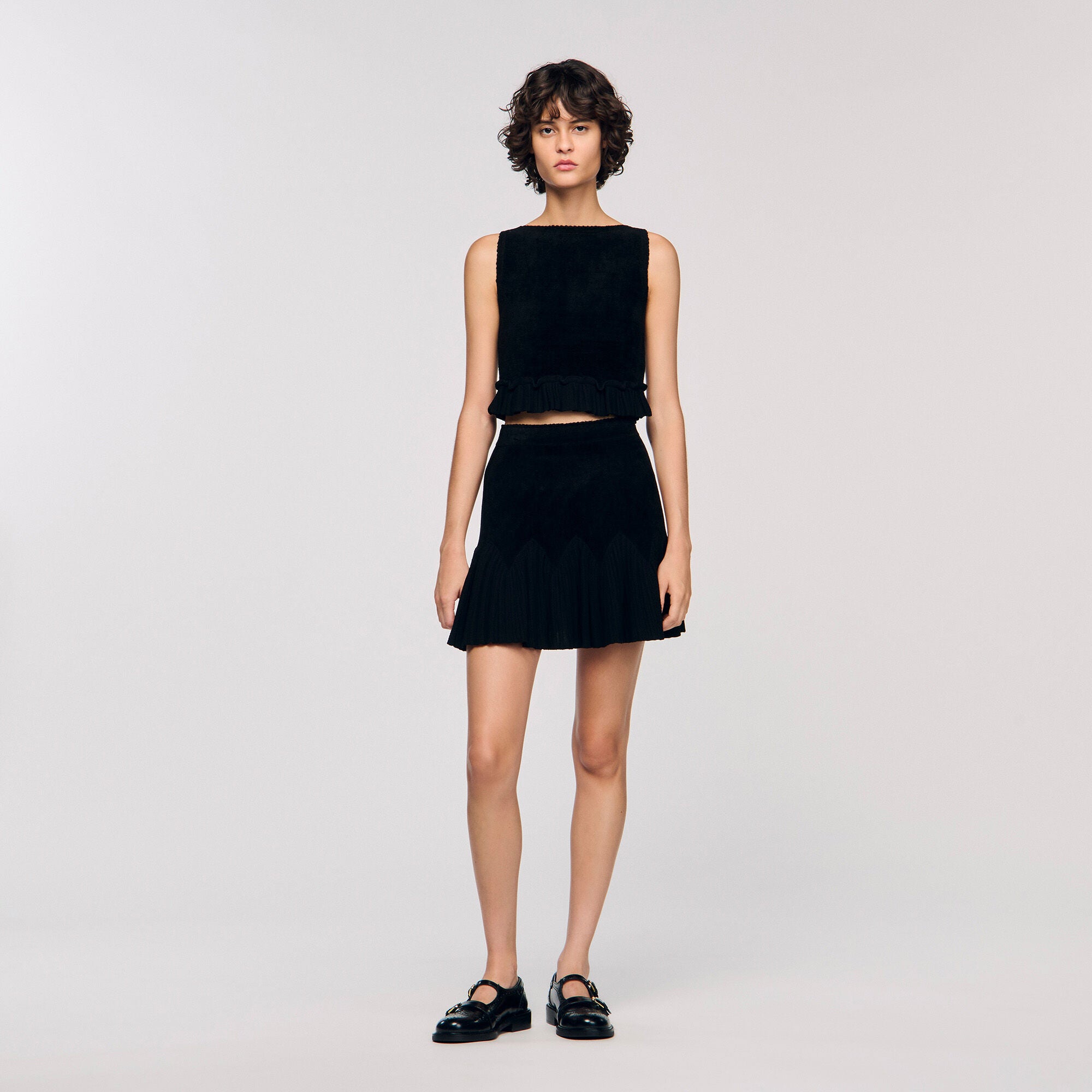 トップス Cupro Flair Sleeve Top / Black Cupro Flair Sleeve Top/Black | leinwände | ラインヴァンドの