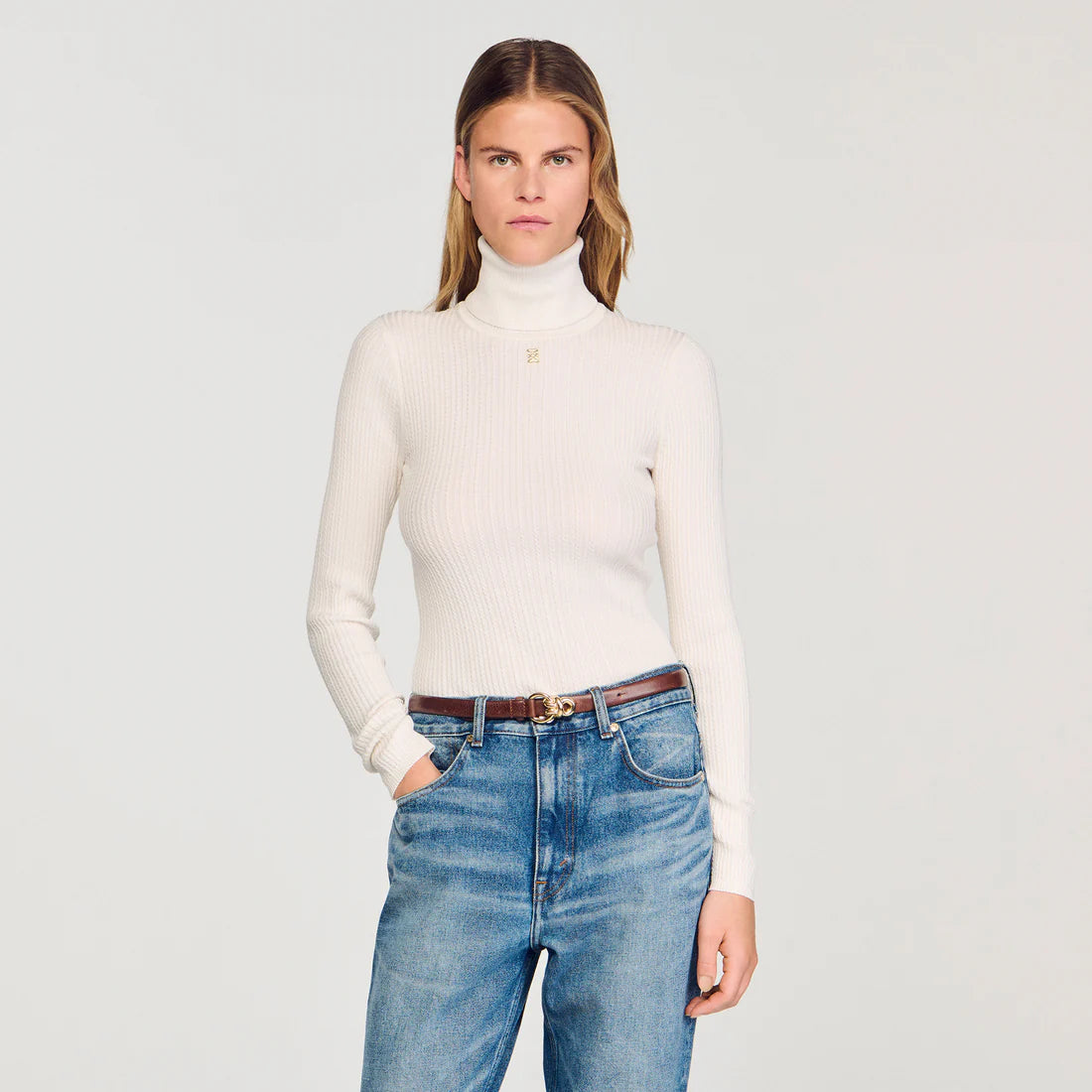 Eline Turtleneck Jumper Snow