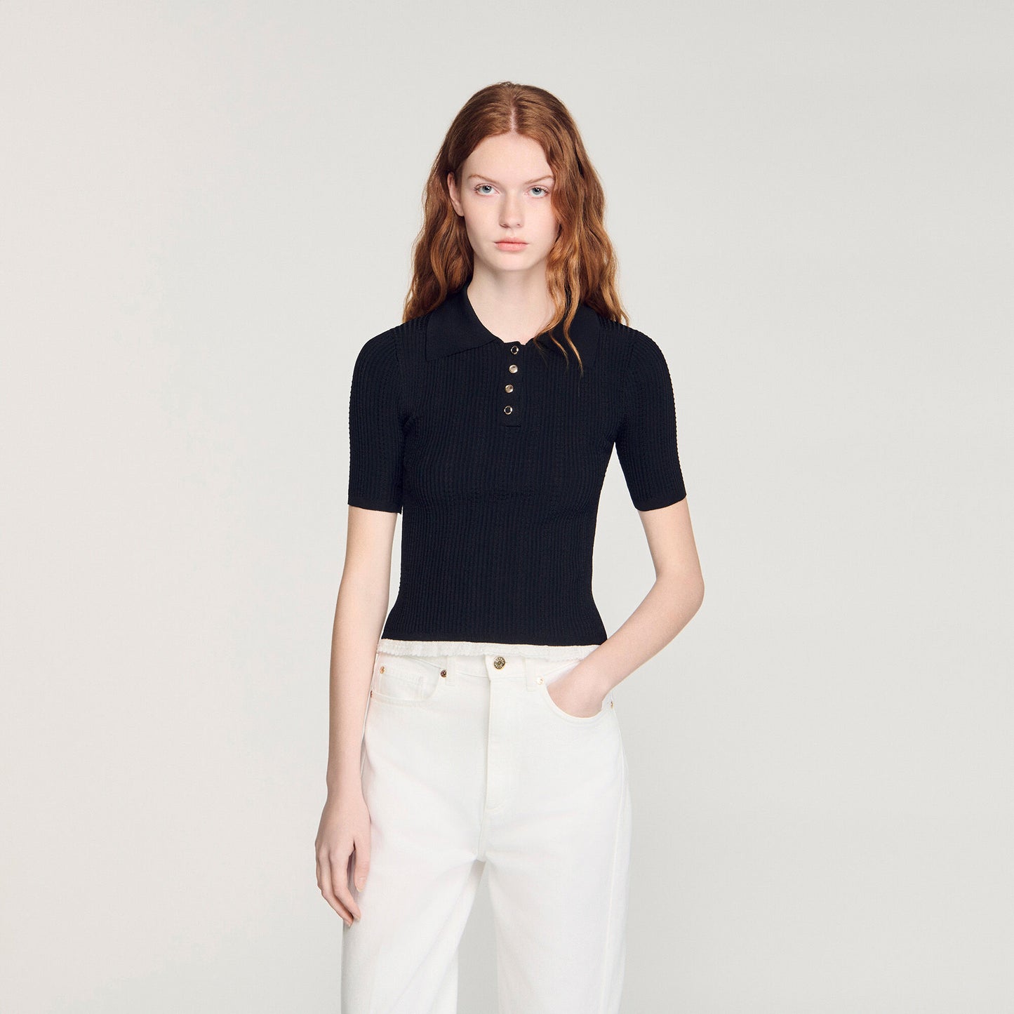 Filipe Knit Polo Shirt Black