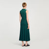 Gwenn Knit Dress With Polo Neck Dark Green