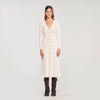 Sabah Fancy Knit Maxi Dress Ecru