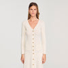 Sabah Fancy Knit Maxi Dress Ecru