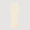 Sabah Fancy Knit Maxi Dress Ecru