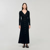 Sabah Fancy Knit Maxi Dress Black