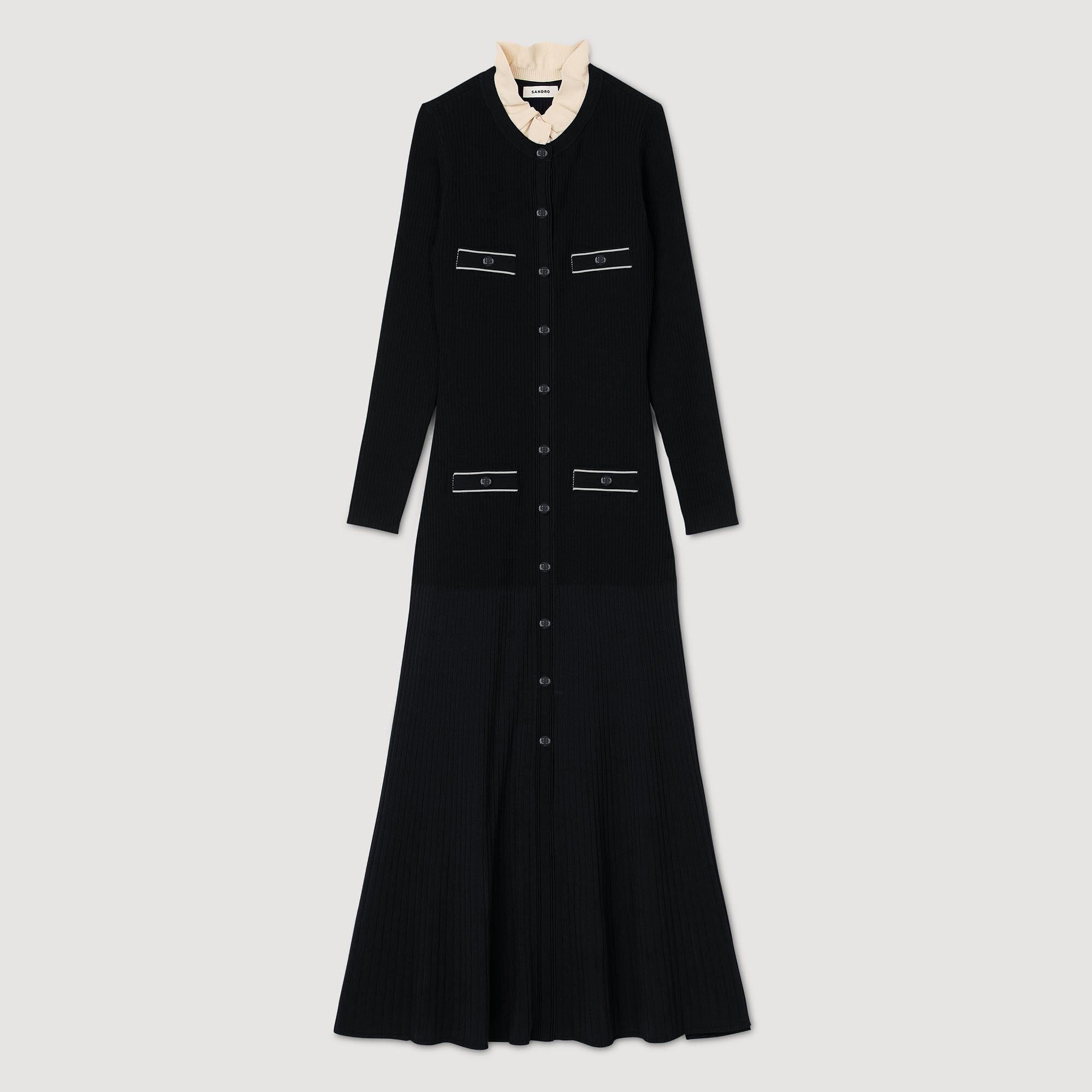 Odaya Knit Maxi Dress Black