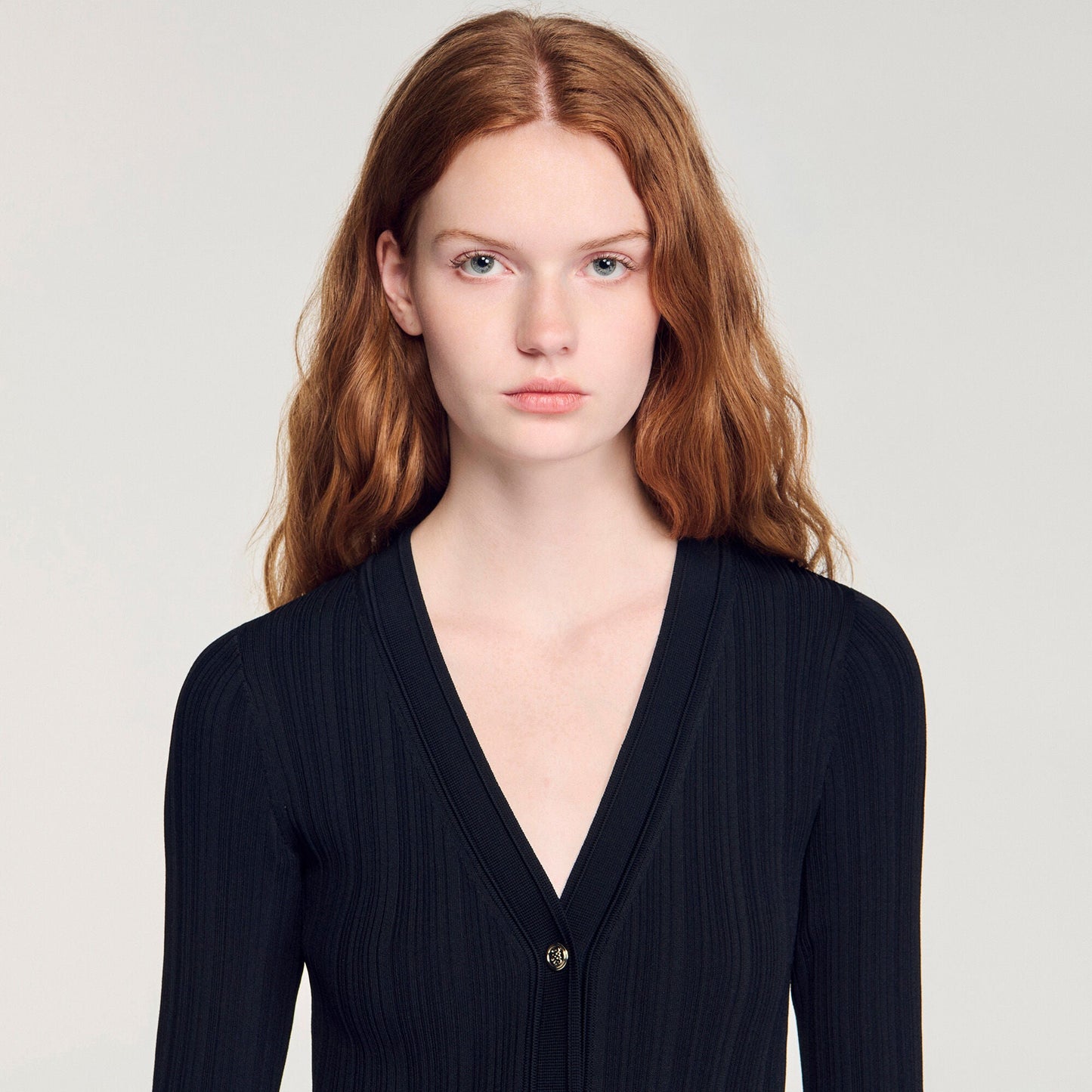 Narya Knit Maxi Dress With Ruffle Black