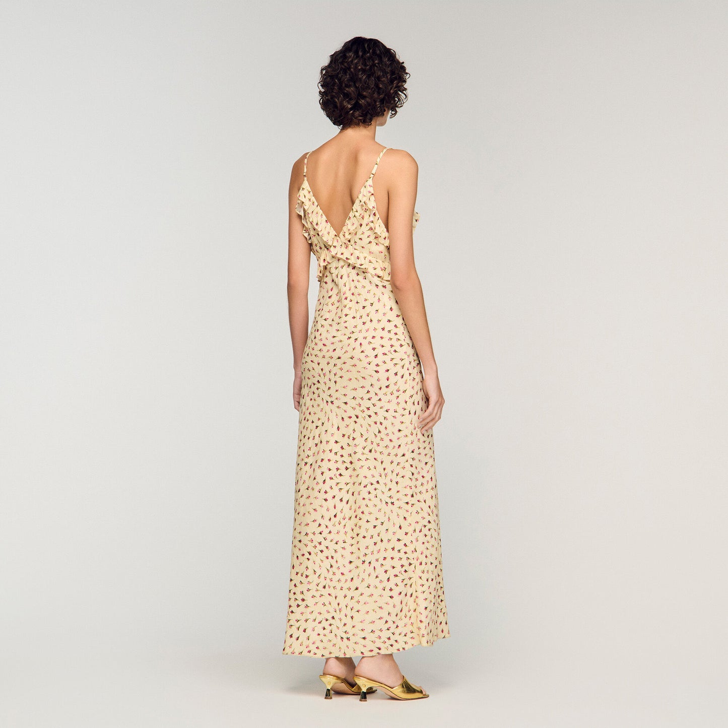 Soleane Flower Print Maxi Dress Butter / Pink